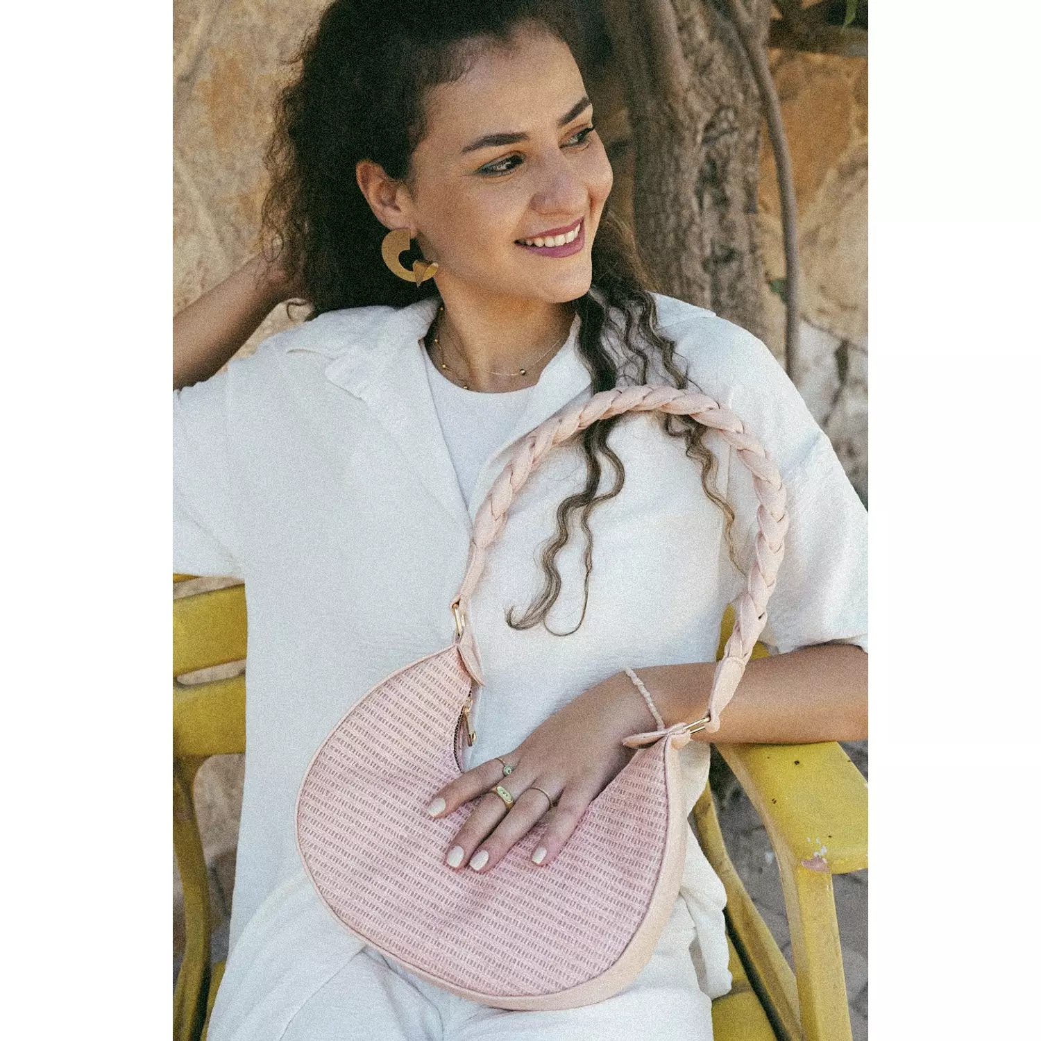 The Palma Raffia In Pink 0