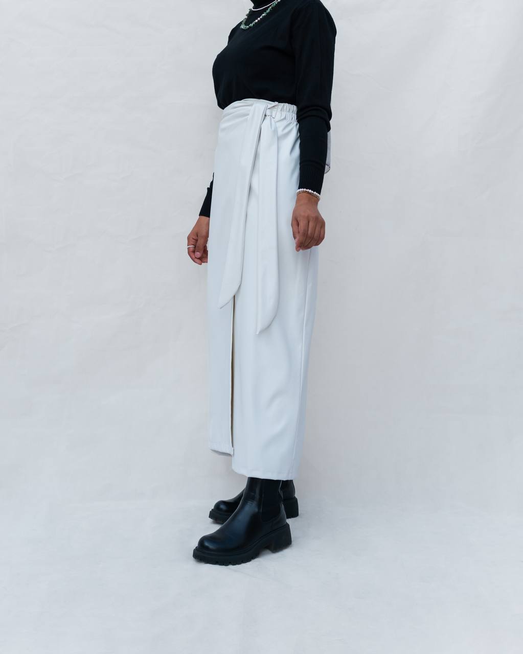 White Leather Skirt 3