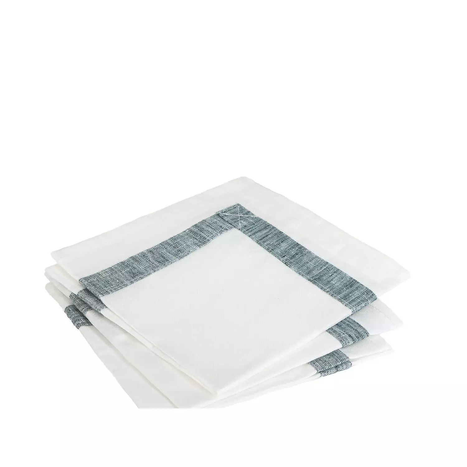 Blue border cotton Napkins hover image