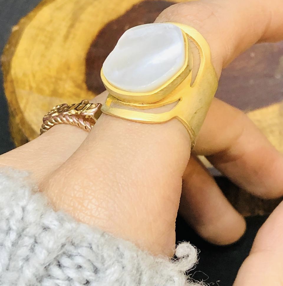 Mother of pearl ring 3