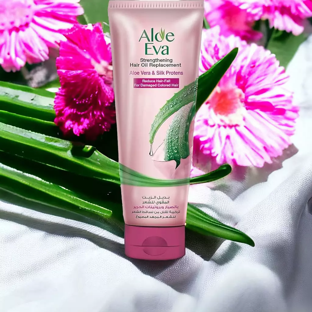 Aloe Eva Strengthening Hair Oil Replacement With Aloe Vera & Silk Proteins - 250 ml