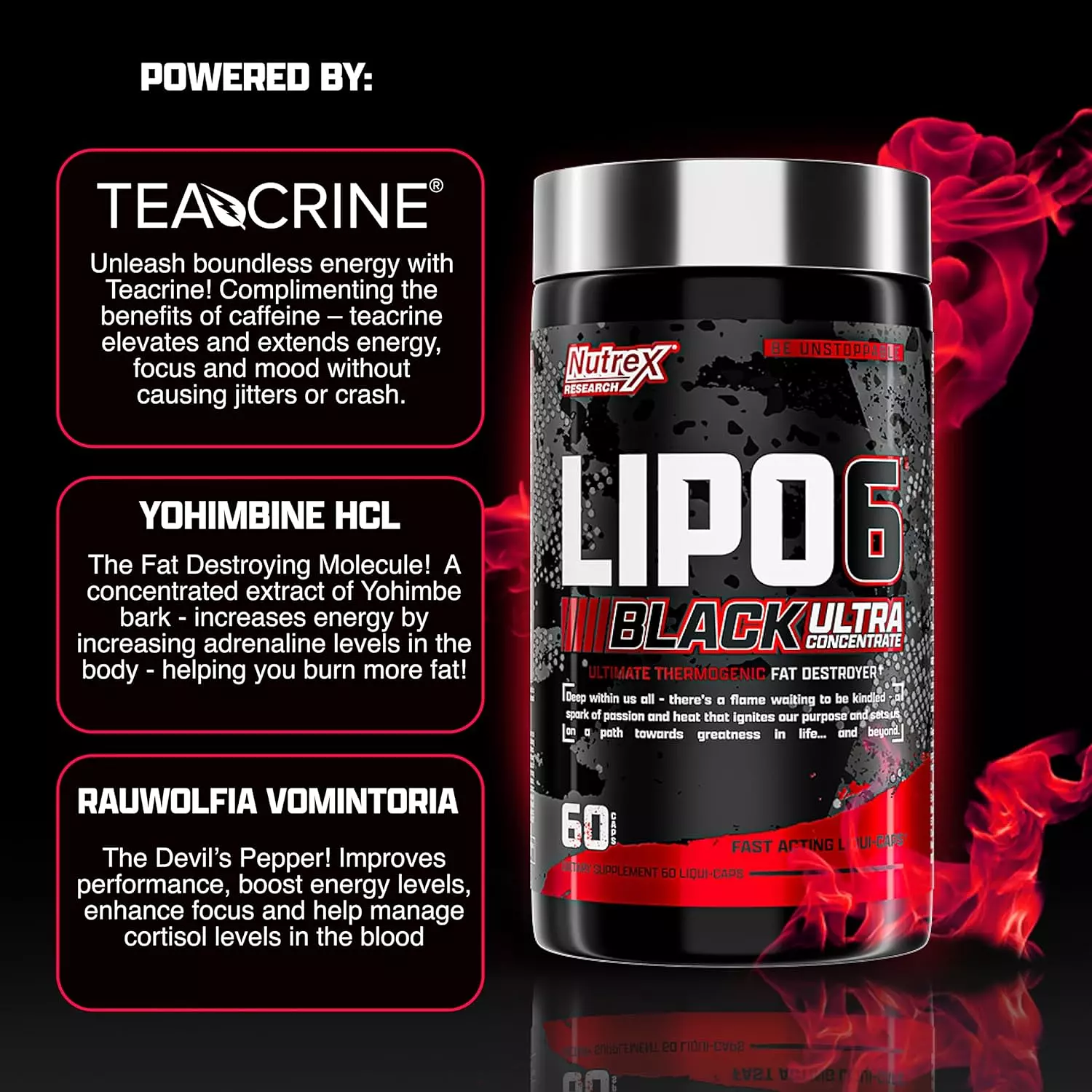 Nutrex Research Lipo 6 Black Ultra Concentrat-60Serv Men .-60Caps.-2nd-img