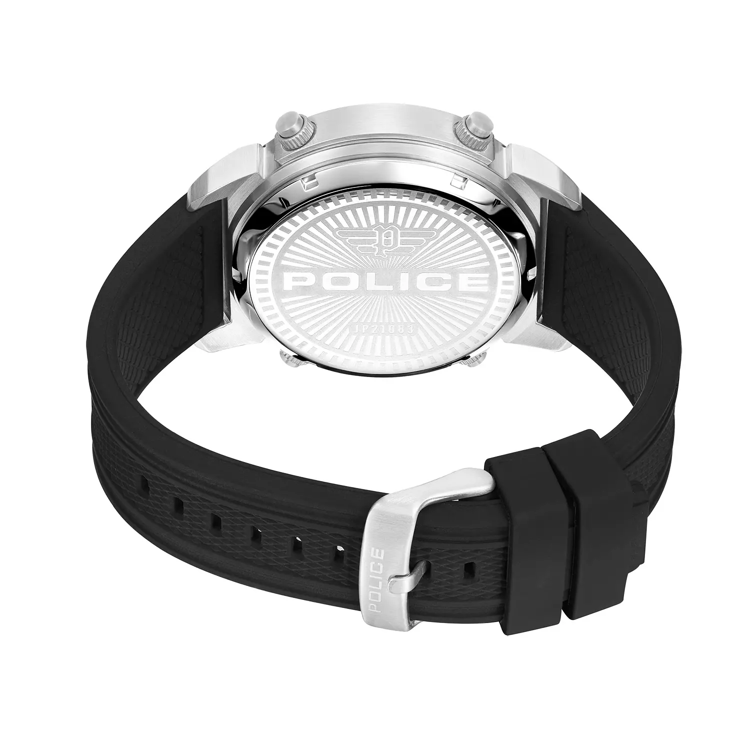 Police Men Analogue Quartz Watch with Silicone Strap PEWJP2228503 1