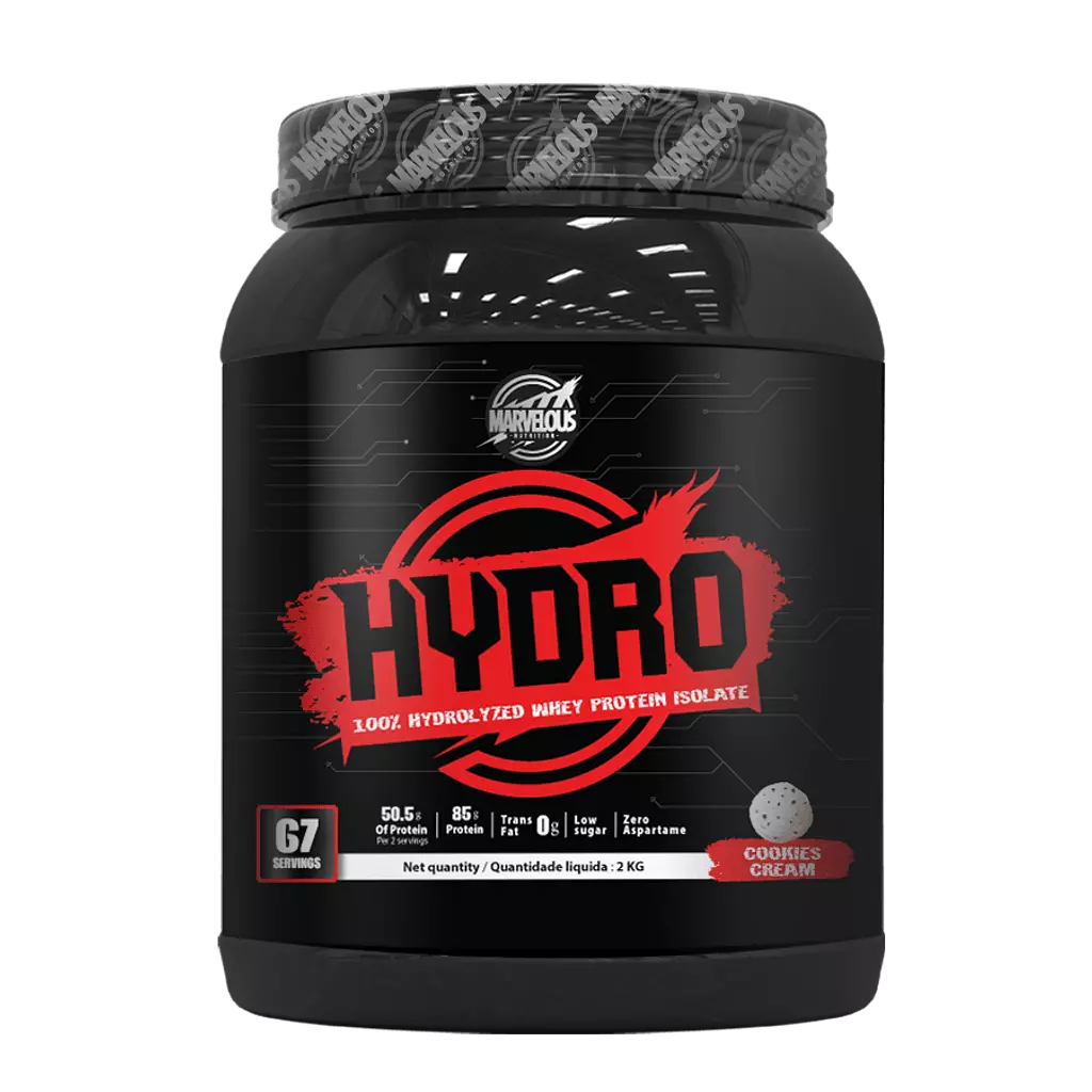 Marvelous Hydro Whey Protein 67serv. 2kg - Cookies and Cream