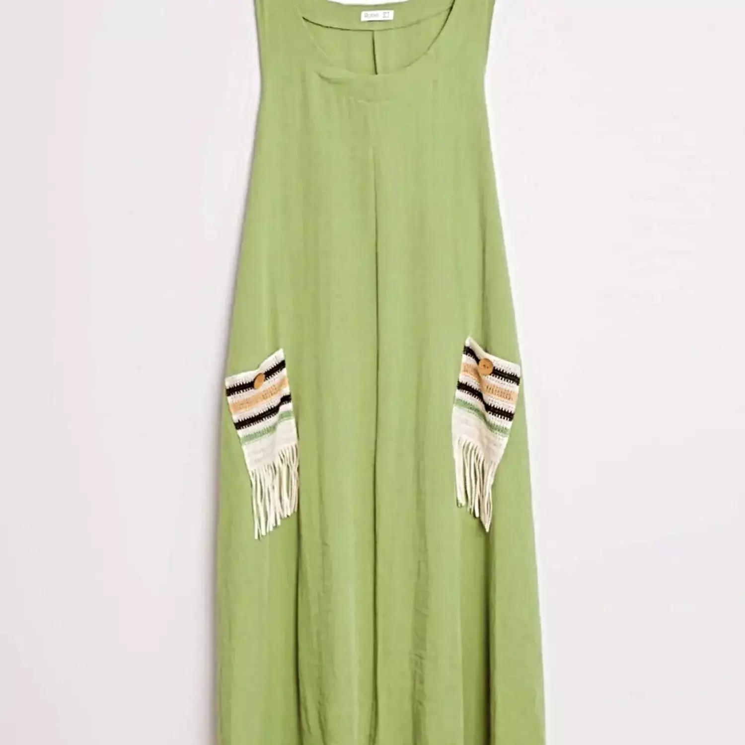 Pistache Linen Dress hover image