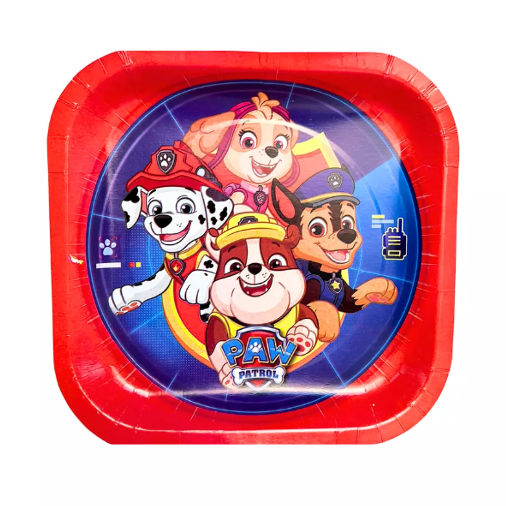 Paw Patrol Square Paper Plates