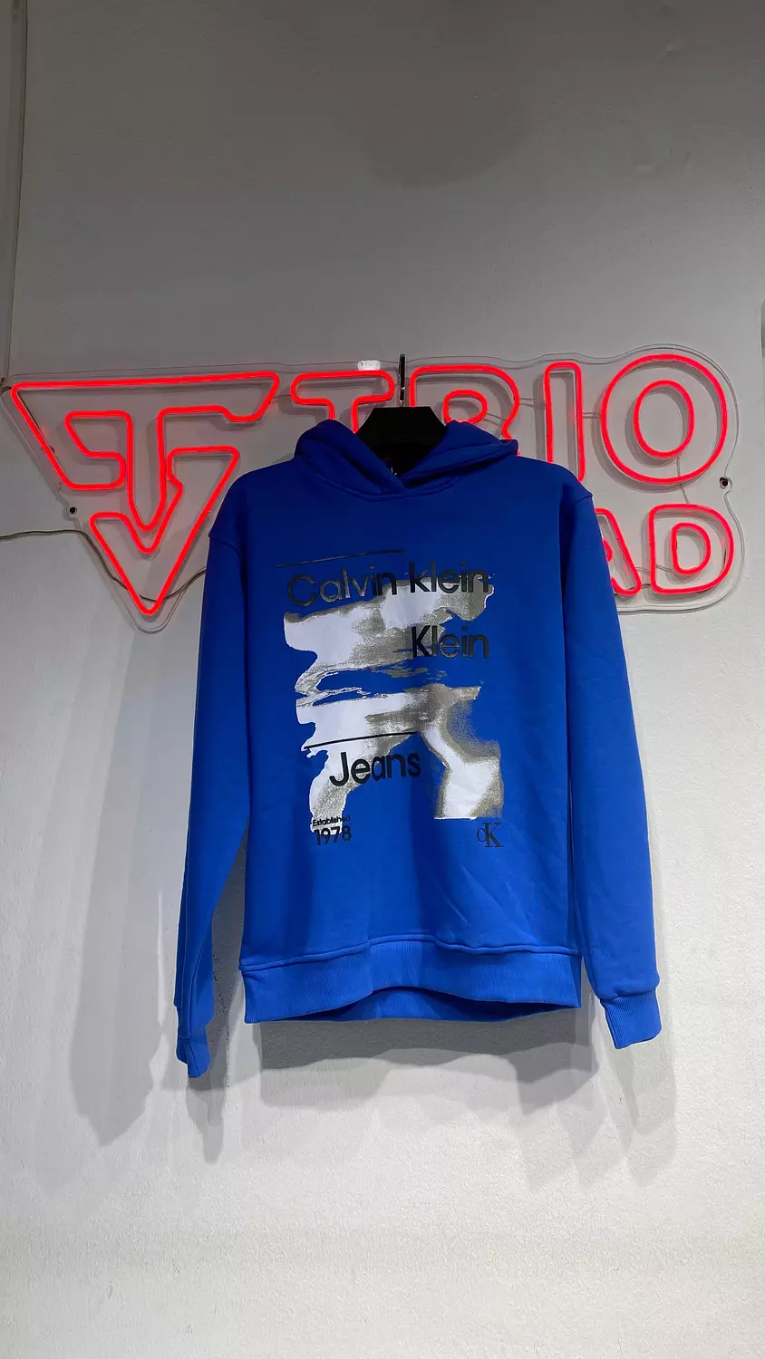  Calvin klein jeans blue hoodie hover image