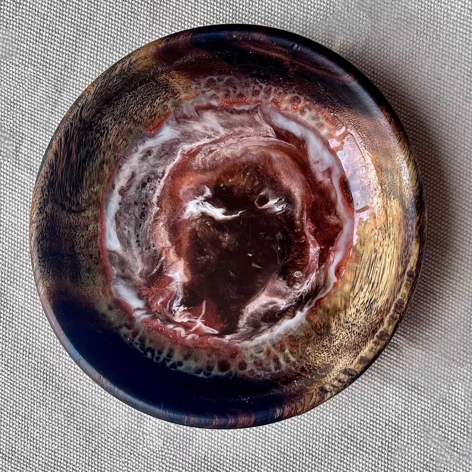 Earthy wooden bowl 2