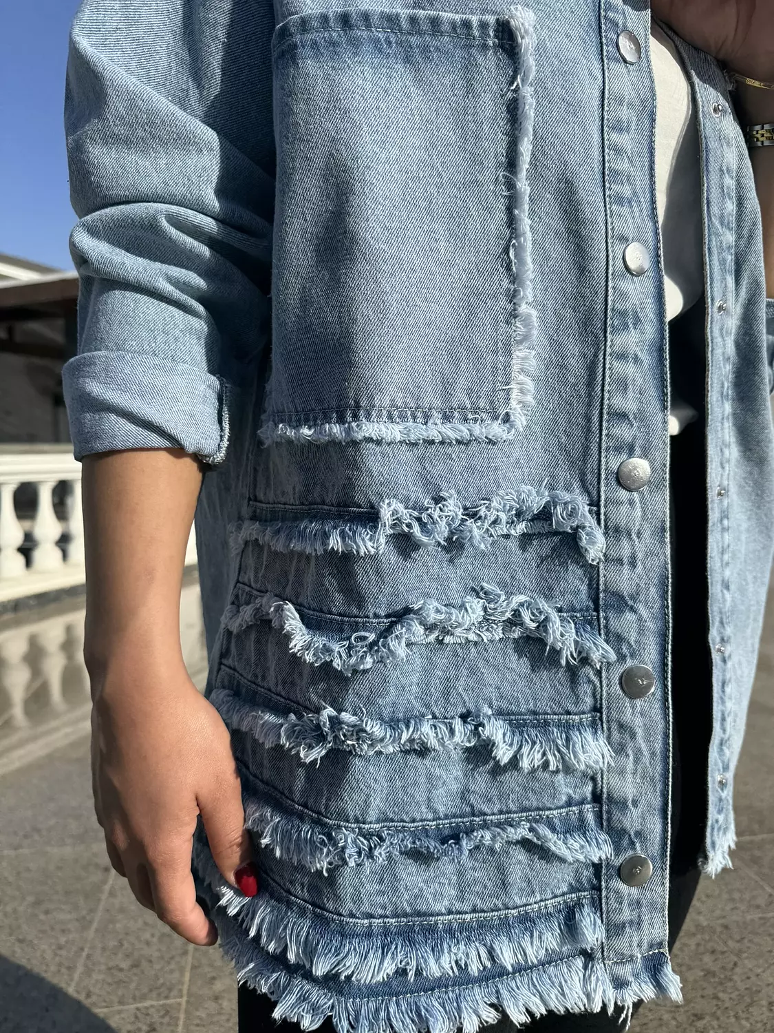  Cutting jeans with 2 pockets 5