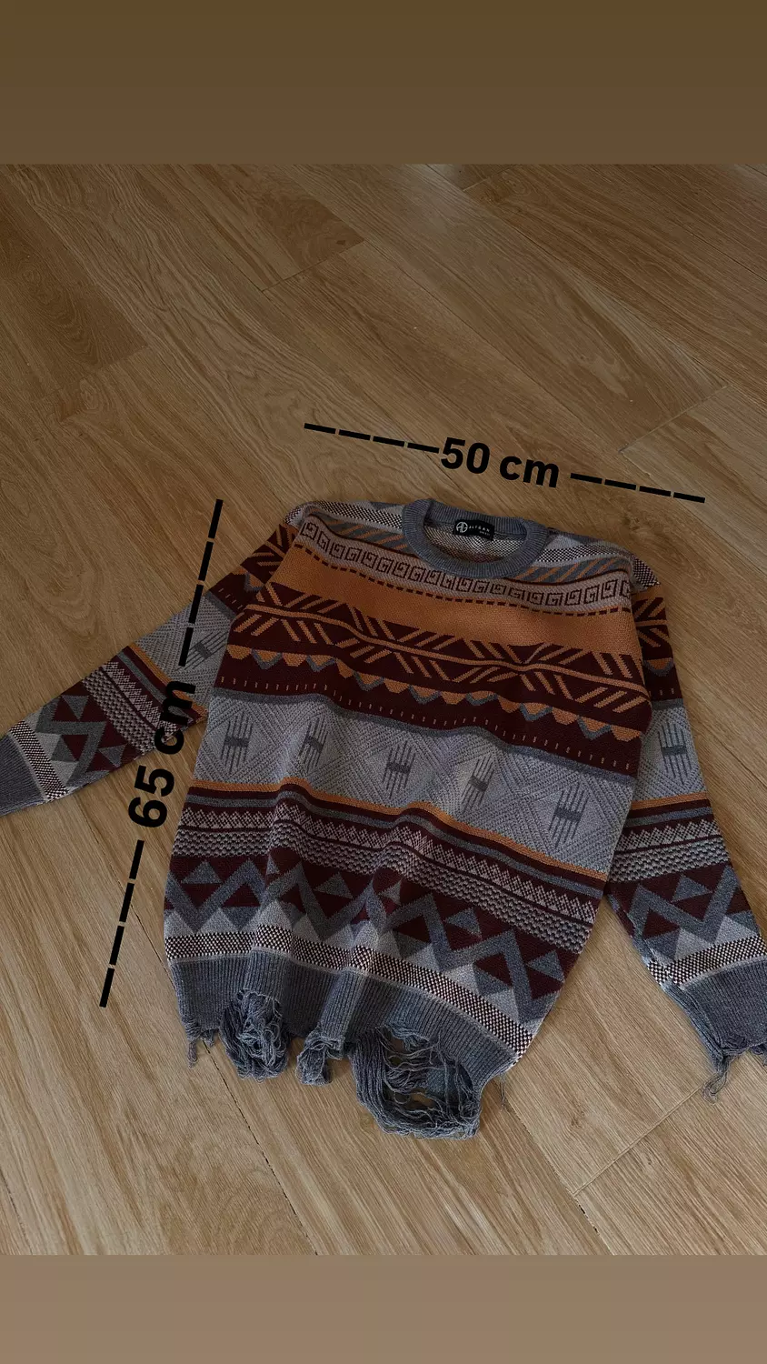 hippie geo pattern sweater 3