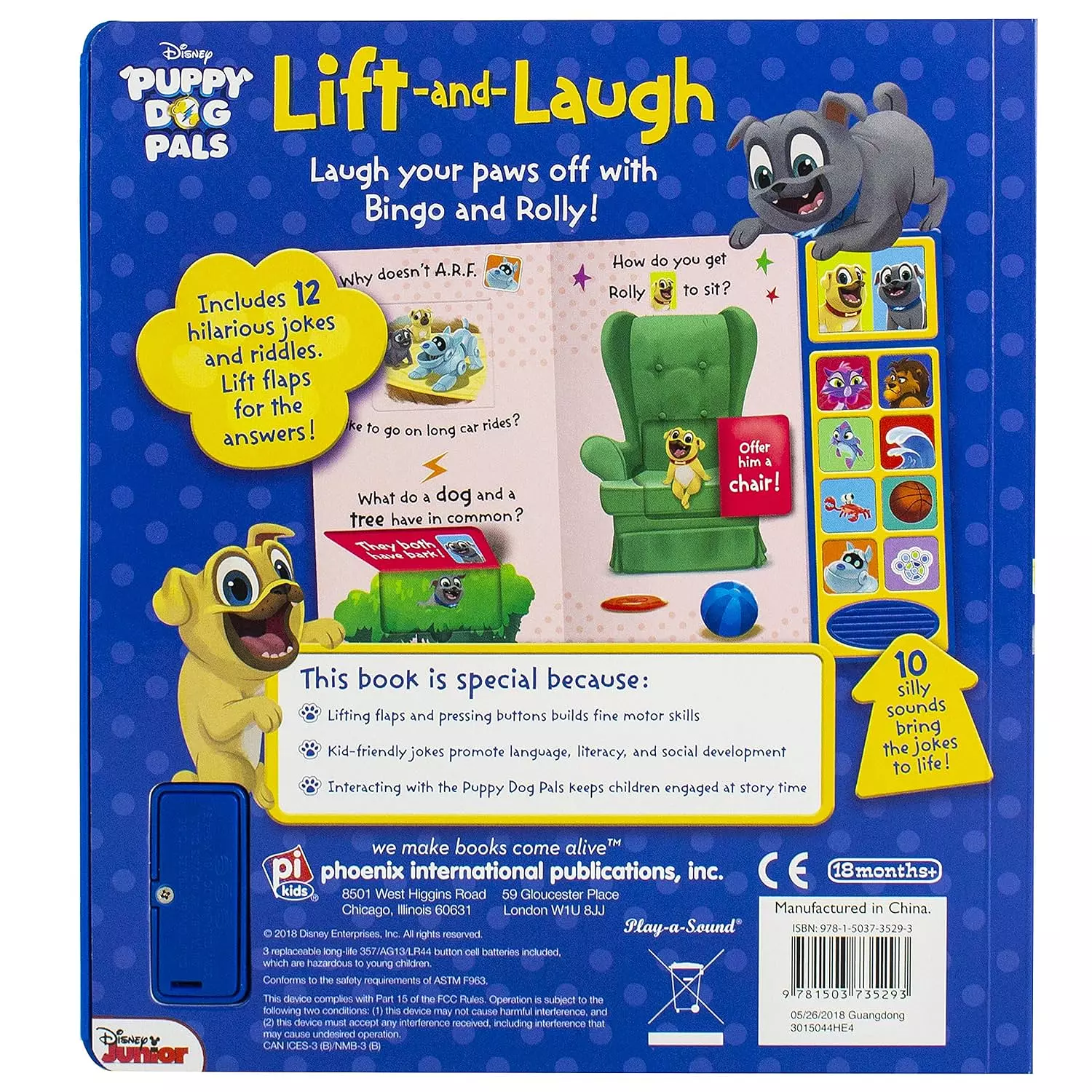 Disney Junior Puppy Dog Pals with Bingo and Rolly - Lift and Laugh Out Loud (Sound Book) 3