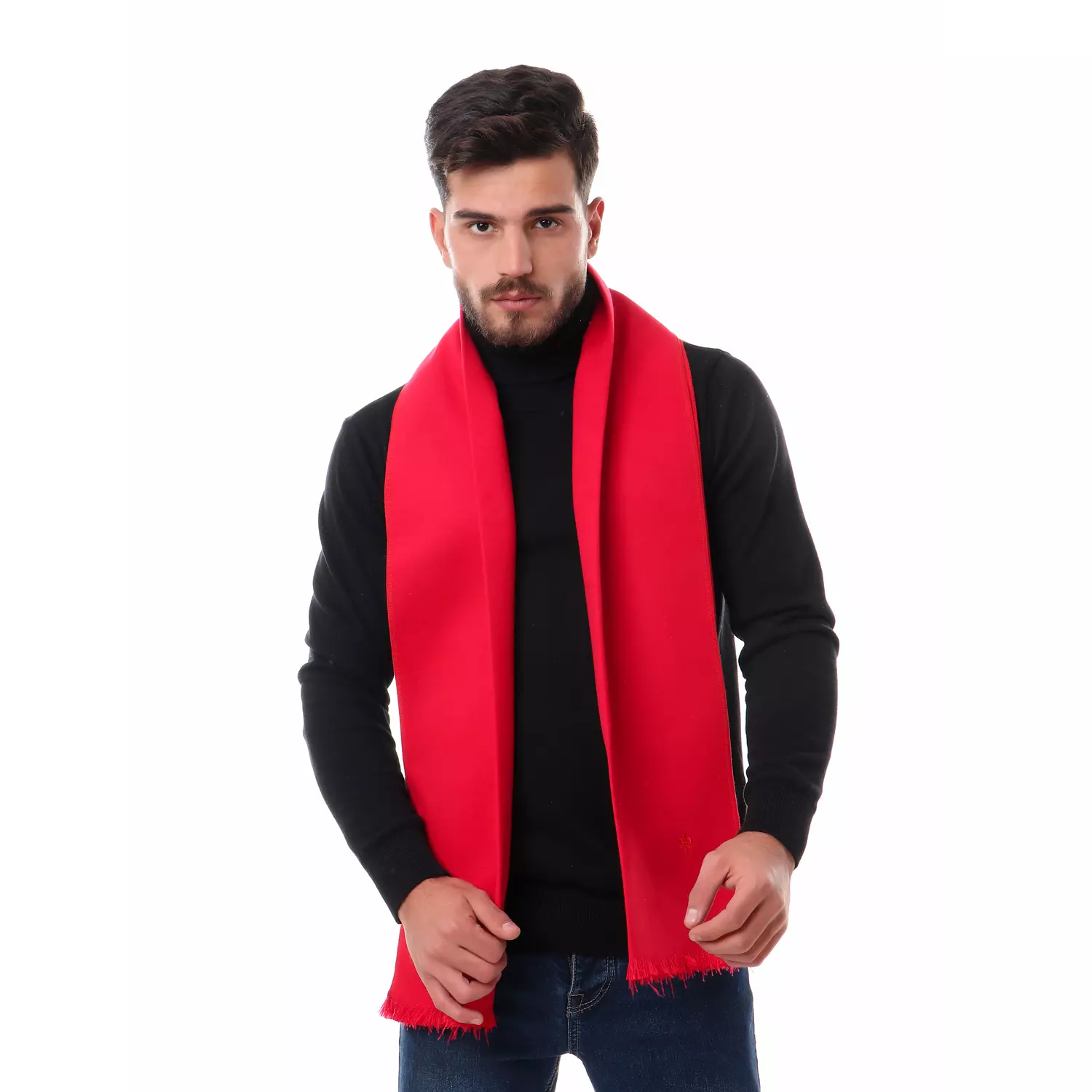 Classic Scarf - Red hover image