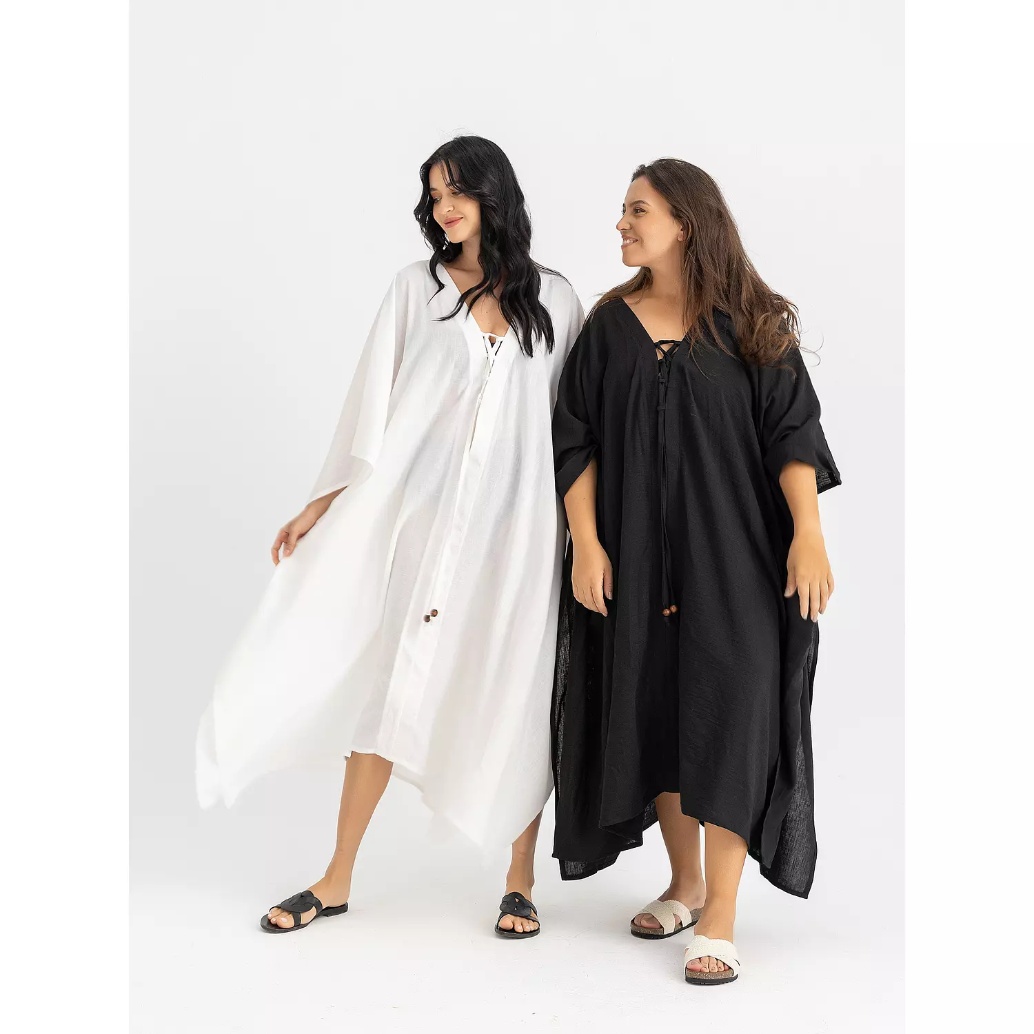 The VOUVA maxi linen kaftan  1