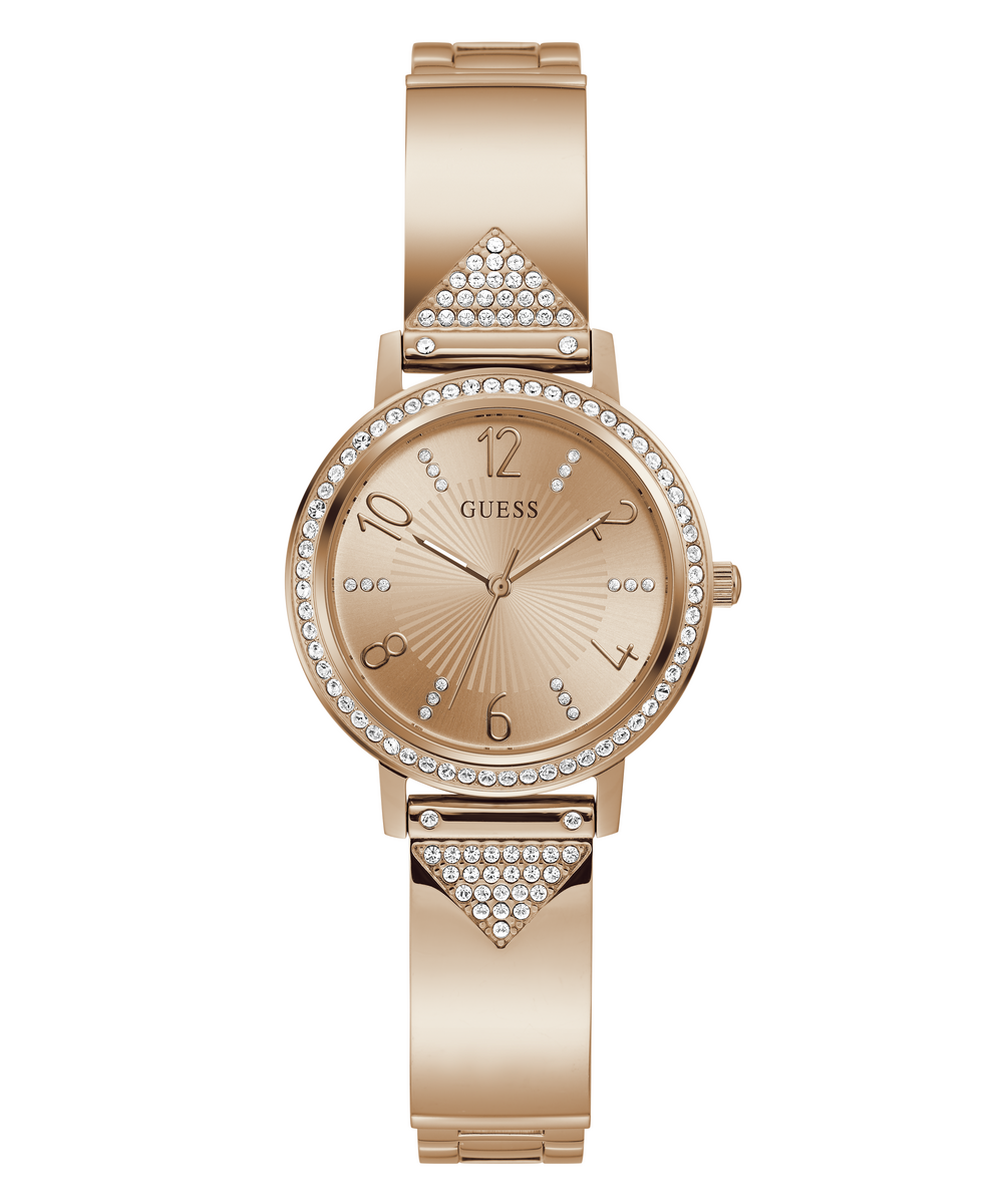 GUESS GW0474L3 ANALOG WATCH  For Women Rose Gold Stainless Steel Polished Bracelet 