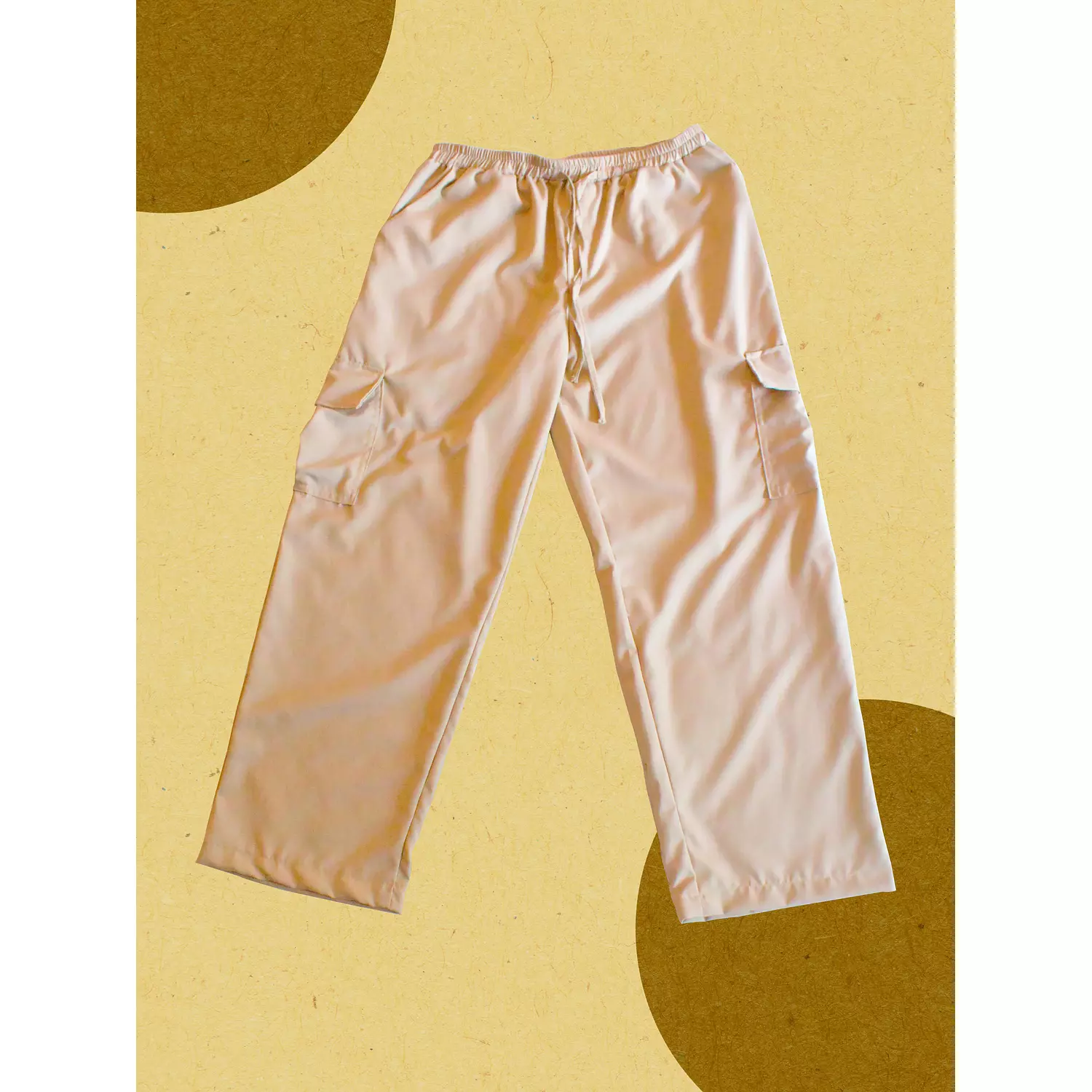 Beige Cargo Linen Pants hover image