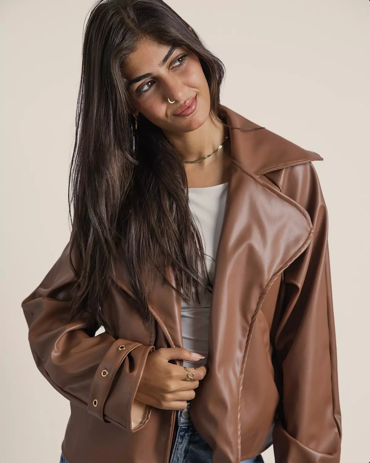 Bronzed Leather Jacket 3