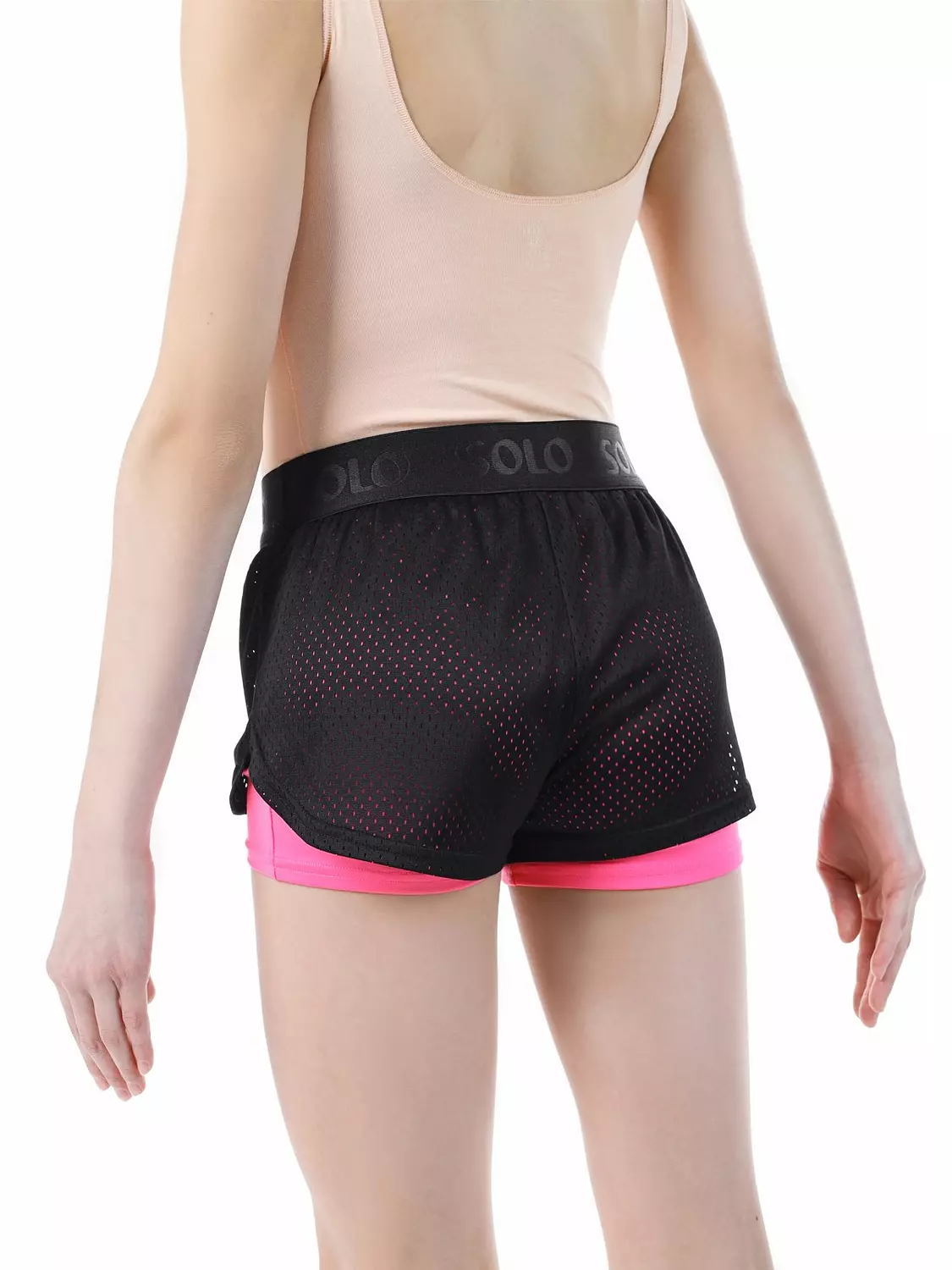 Solo - Double Shorts with Mesh Top Layer 3