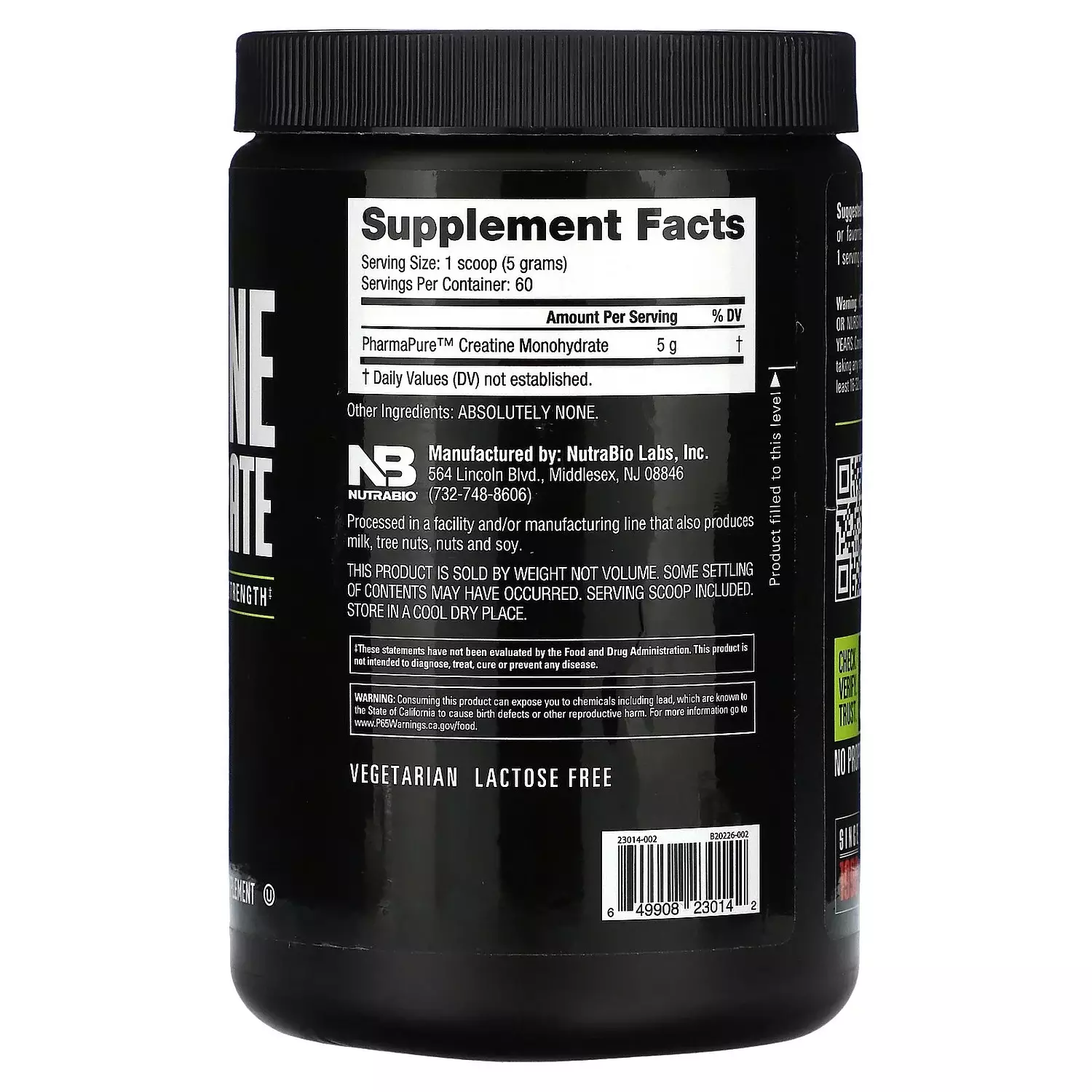 Nutrabio Creatine Monohydrate Powder 300 gm-2nd-img