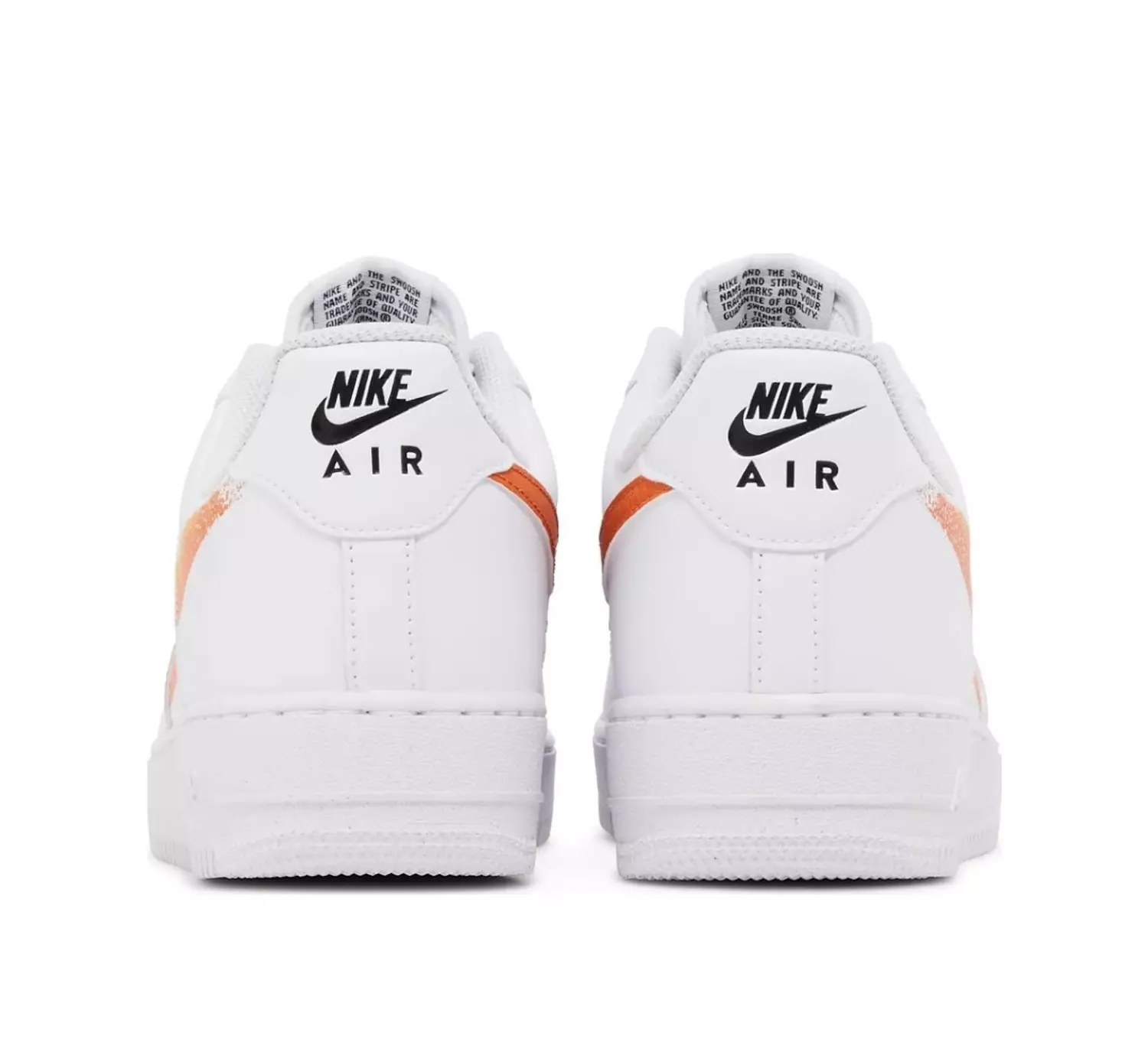 Air Force 1 '07 'Spray Paint Swoosh - Safety Orange' 5