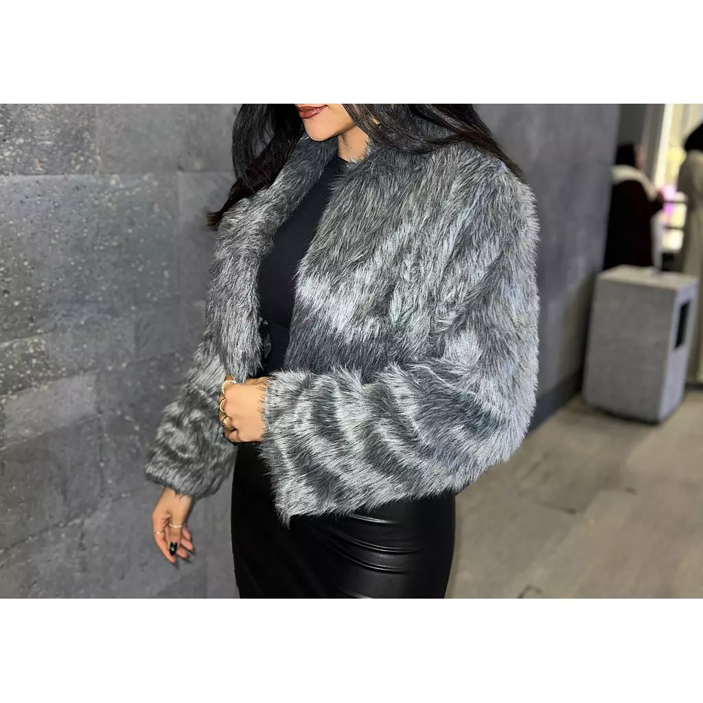 Grey Fur Jacket