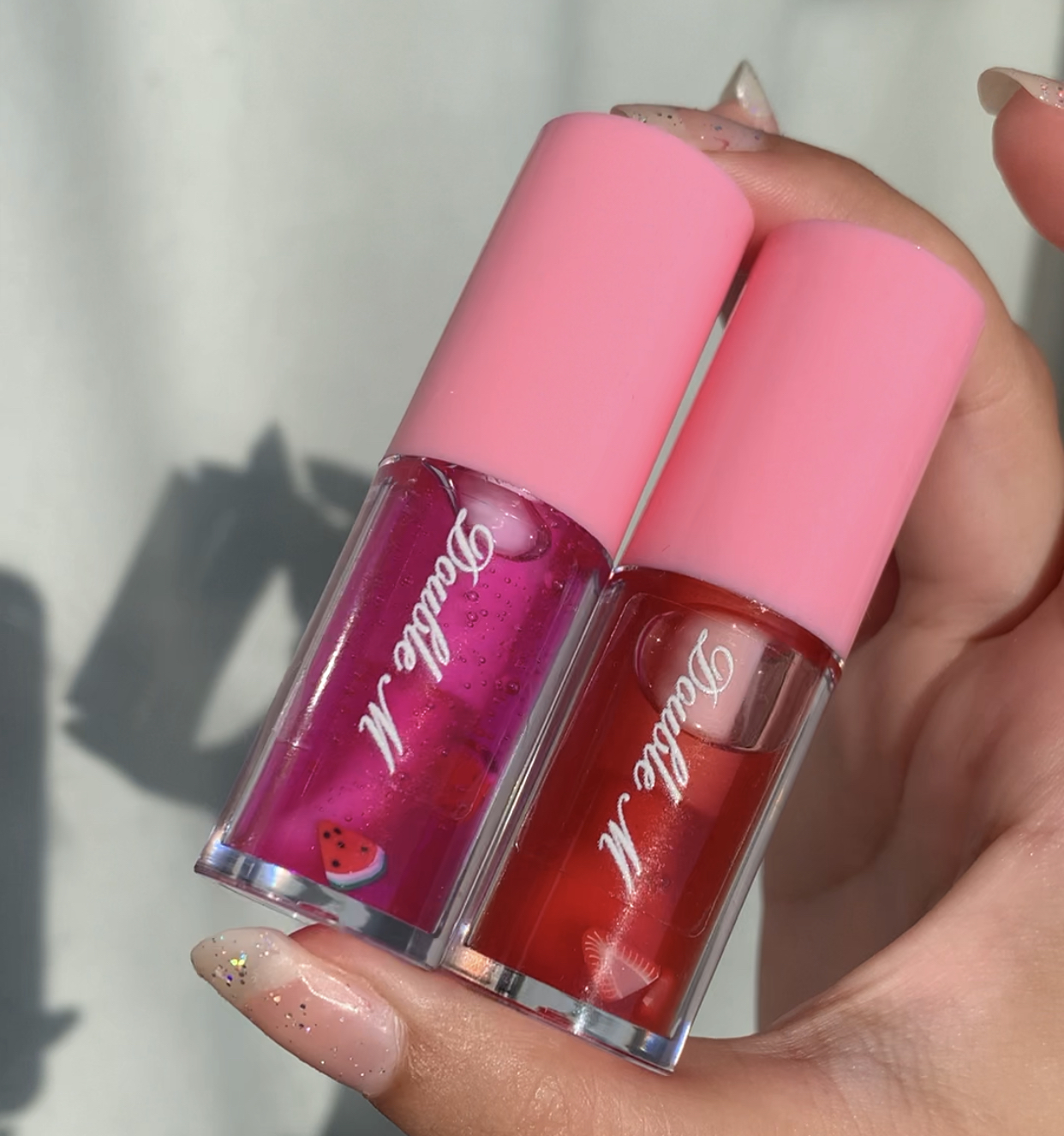 Pink jelly lip oil 2