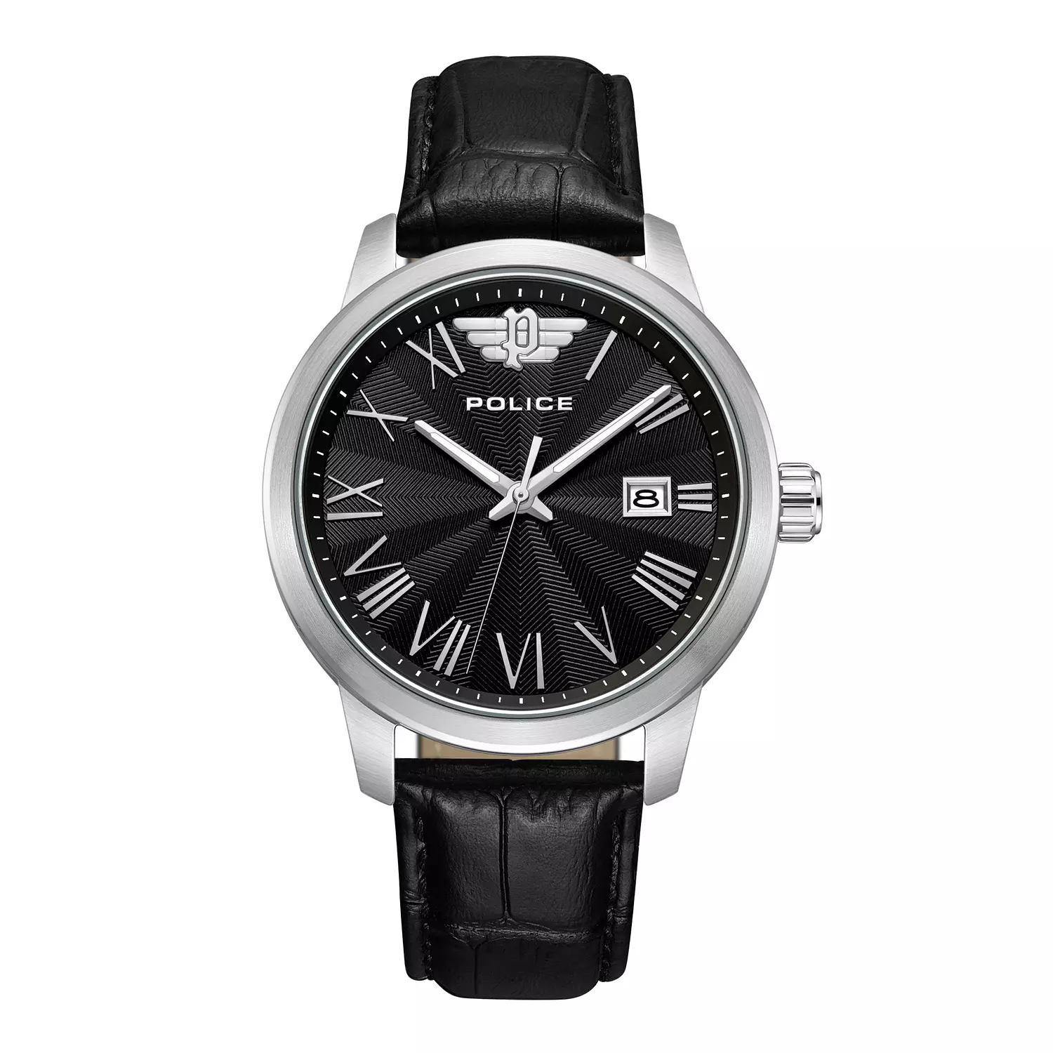 Police  Raho Gents Analog Watch with Leather Strap 41mm PEWJB0021302 0