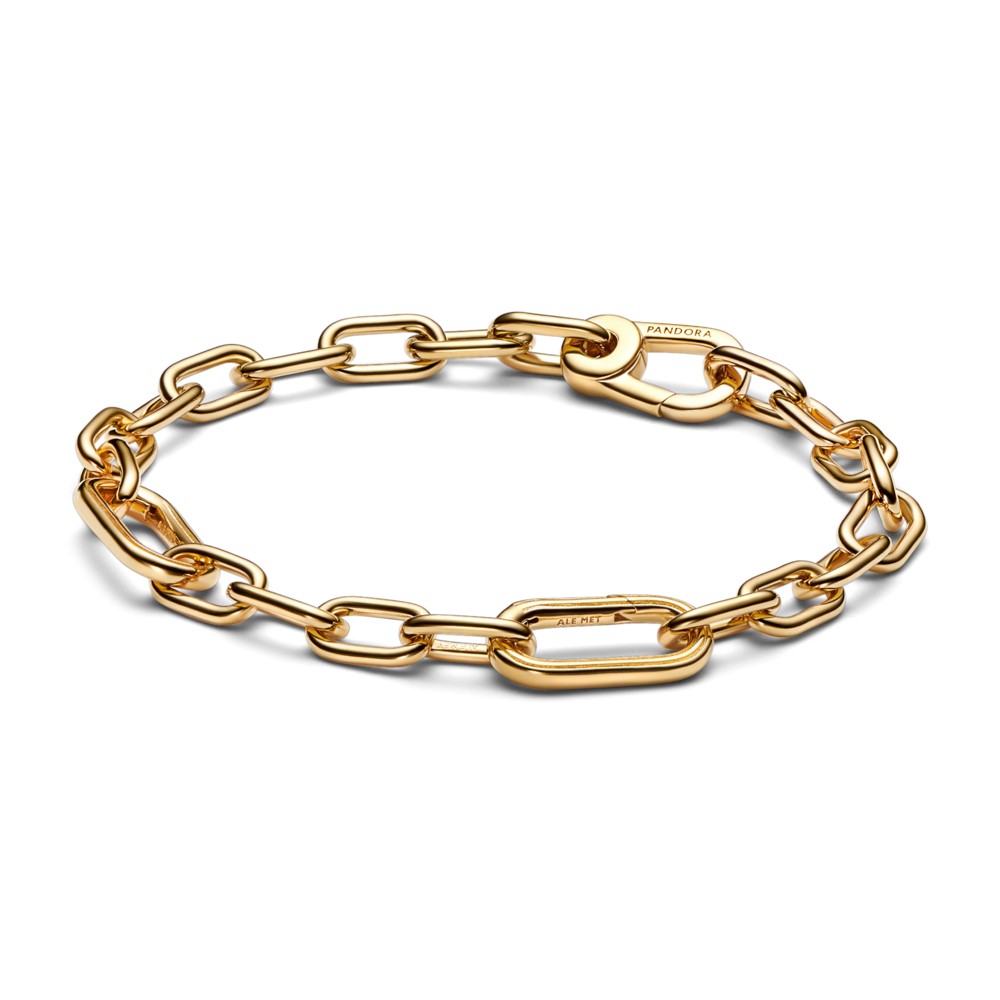 14k Gold-plated link bracelet hover image