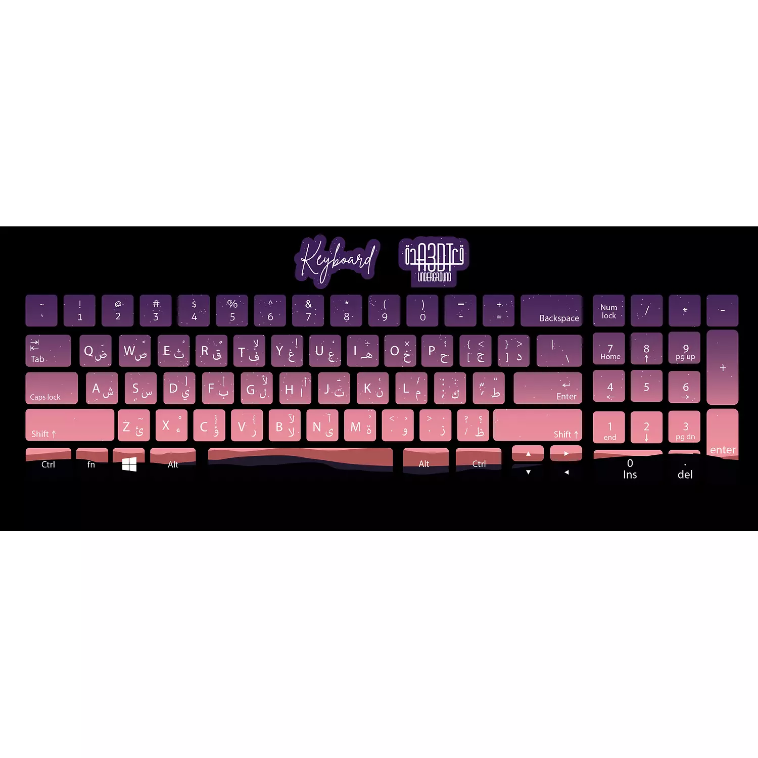 Galaxy keyboard sticker  hover image