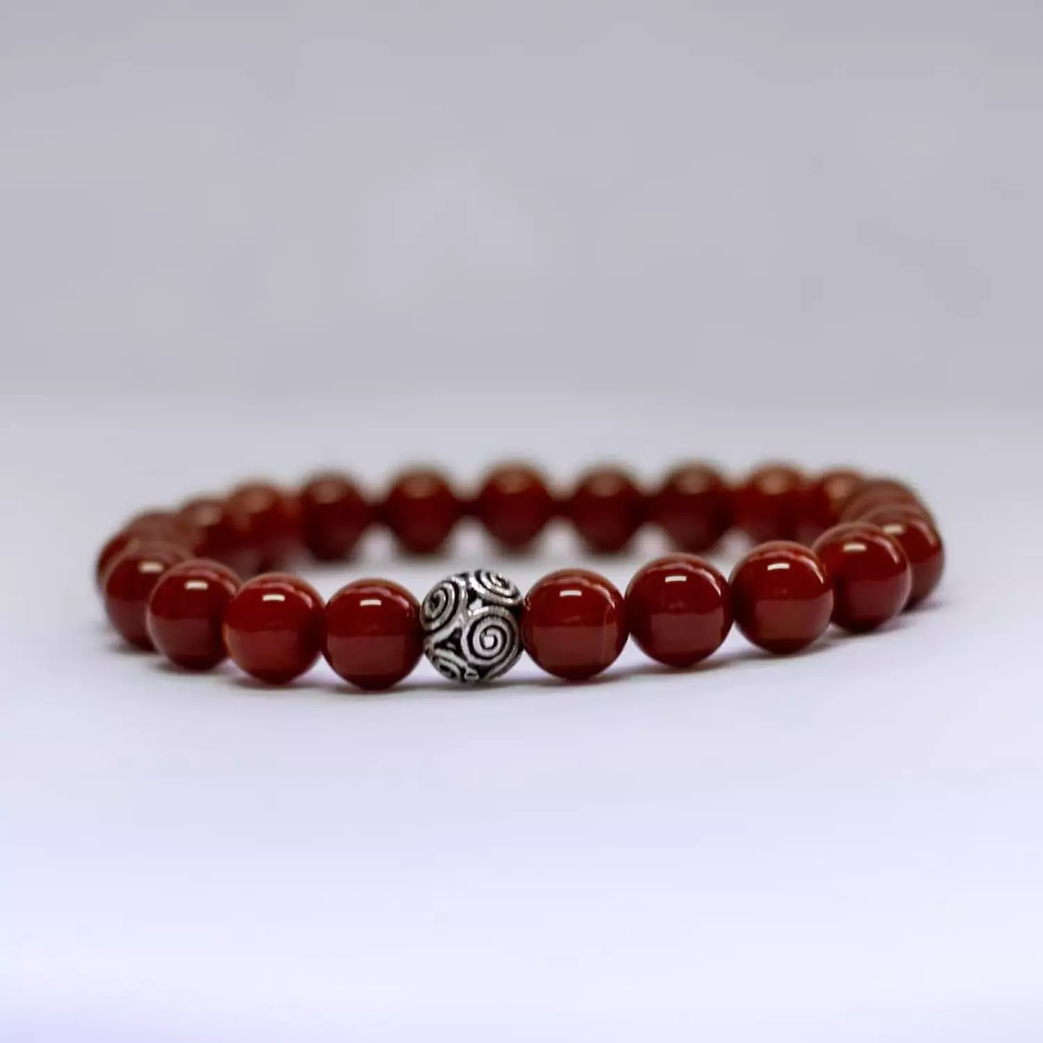 Carnelian Bracelet - 8mm (opaque) 2