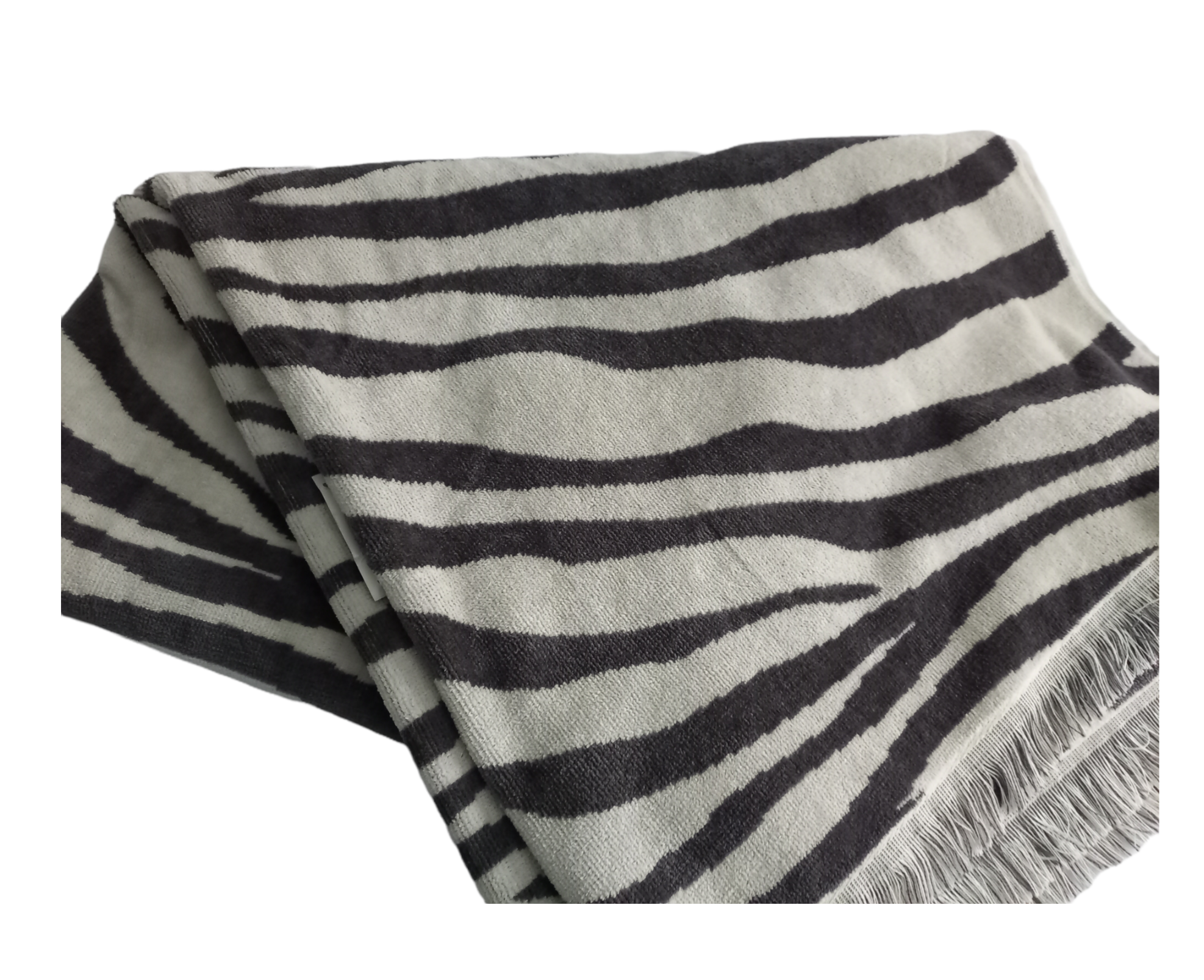 Black and White Bath Towel