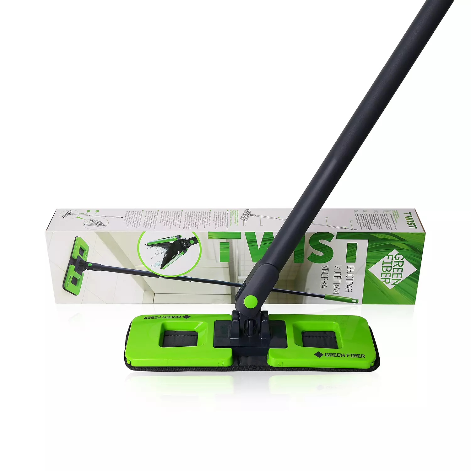 Green Fiber TWIST Squeeze Mop hover image