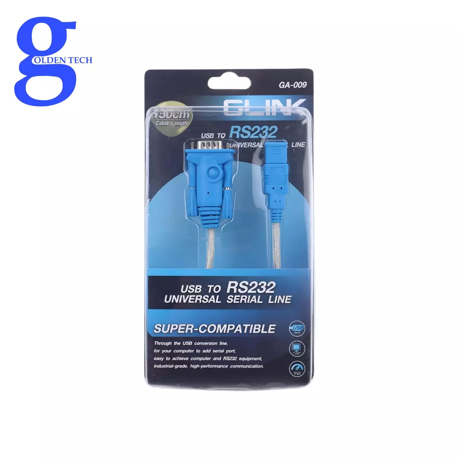 محول Glink GA009 USB إلى IEEE 1284 مع مجموعة شرائح PL2303 غزيرة، كابل محول متوازي ذكر 3ft USB 2.0 إلى RS232 لأنظمة التشغيل Windows 10 و8.1 و8,7 وVista وXP و2000 وLinux وMac OS hover image