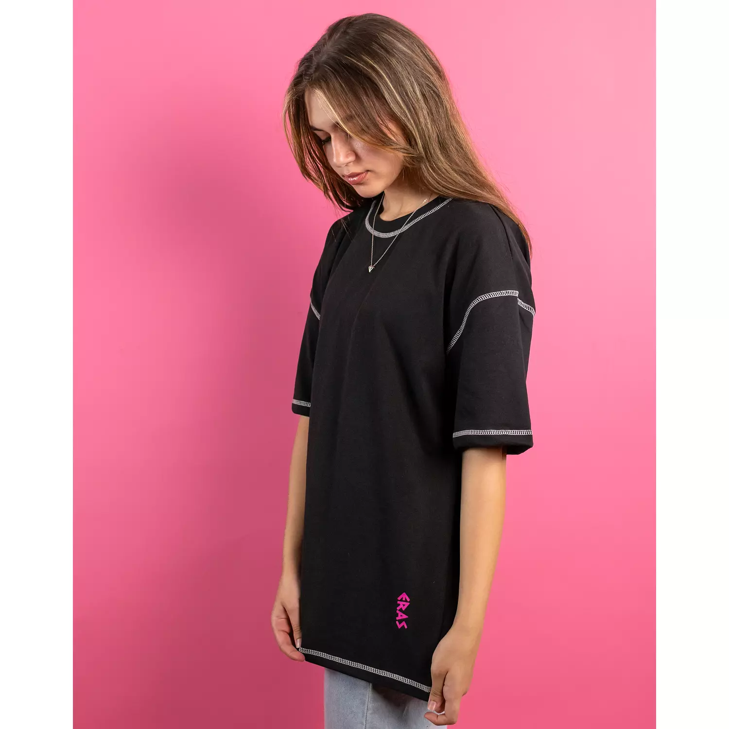 Black & Pink "WINGS" tee 4