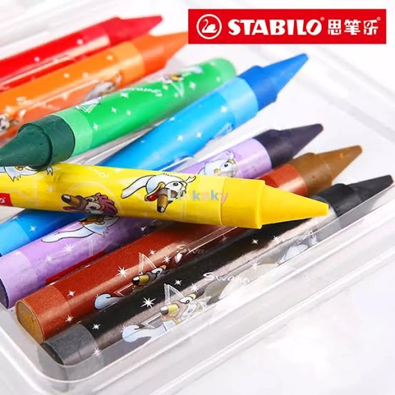 طقم الوان شمع Stabilo Wax Crayons  hover image