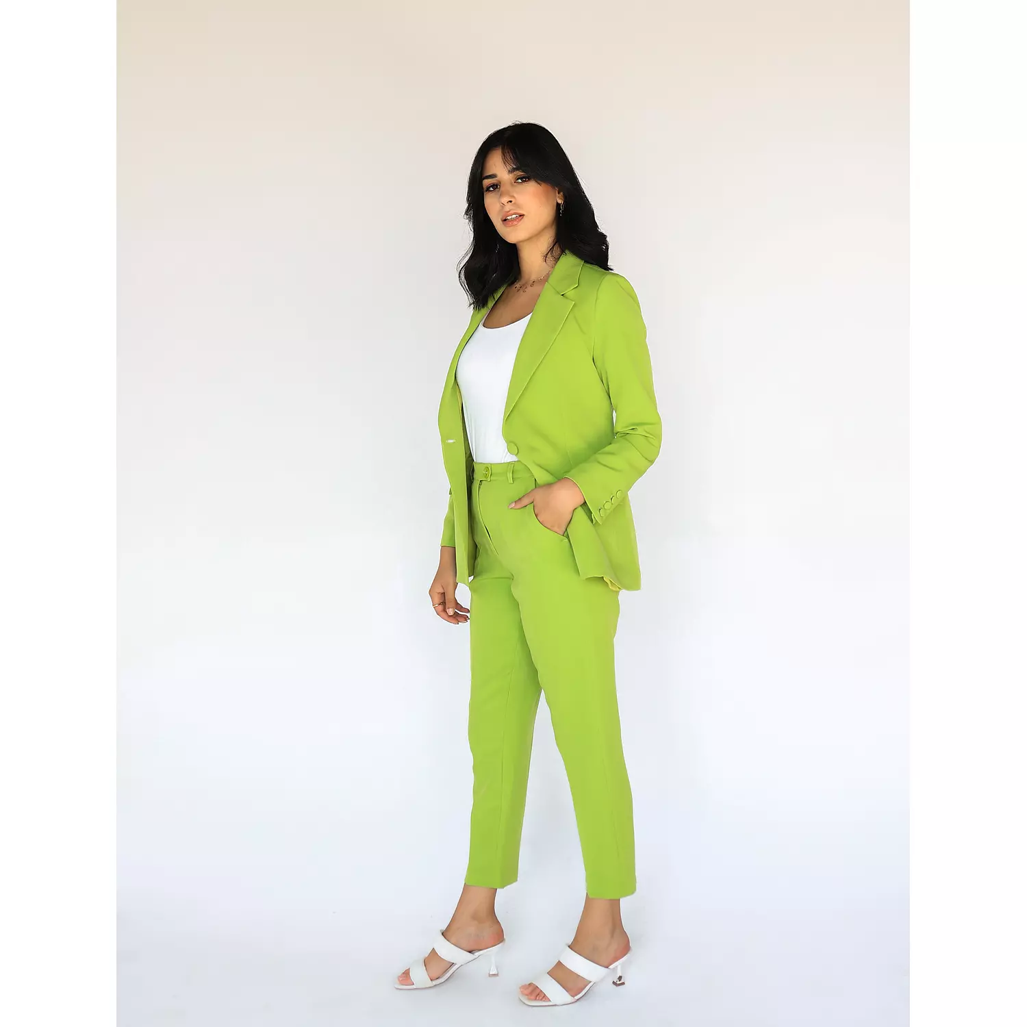 Green Apple Slim Pants 3