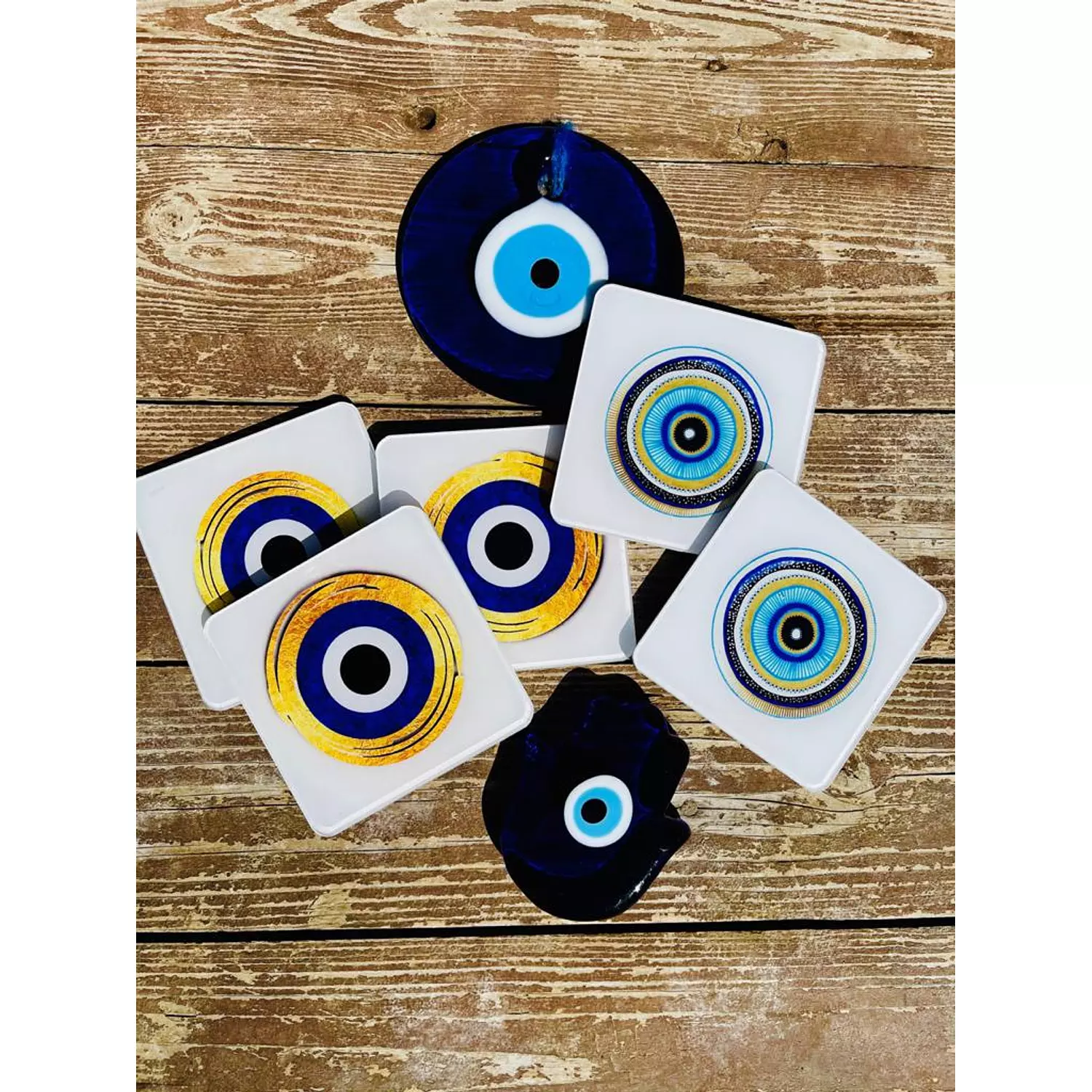 Turkish Eye Coaster Design 4