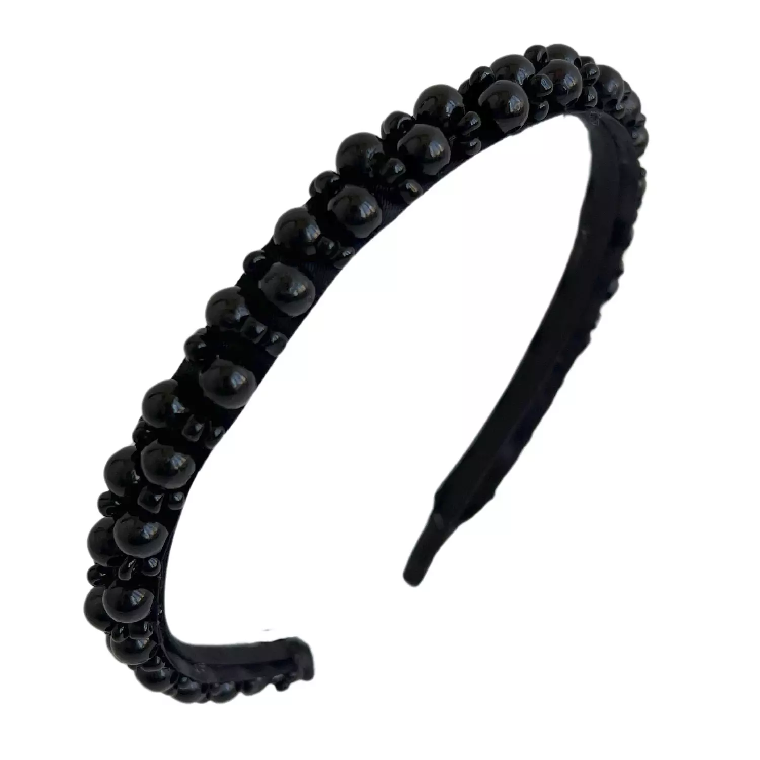 The Beaded Headpiece in Black 3