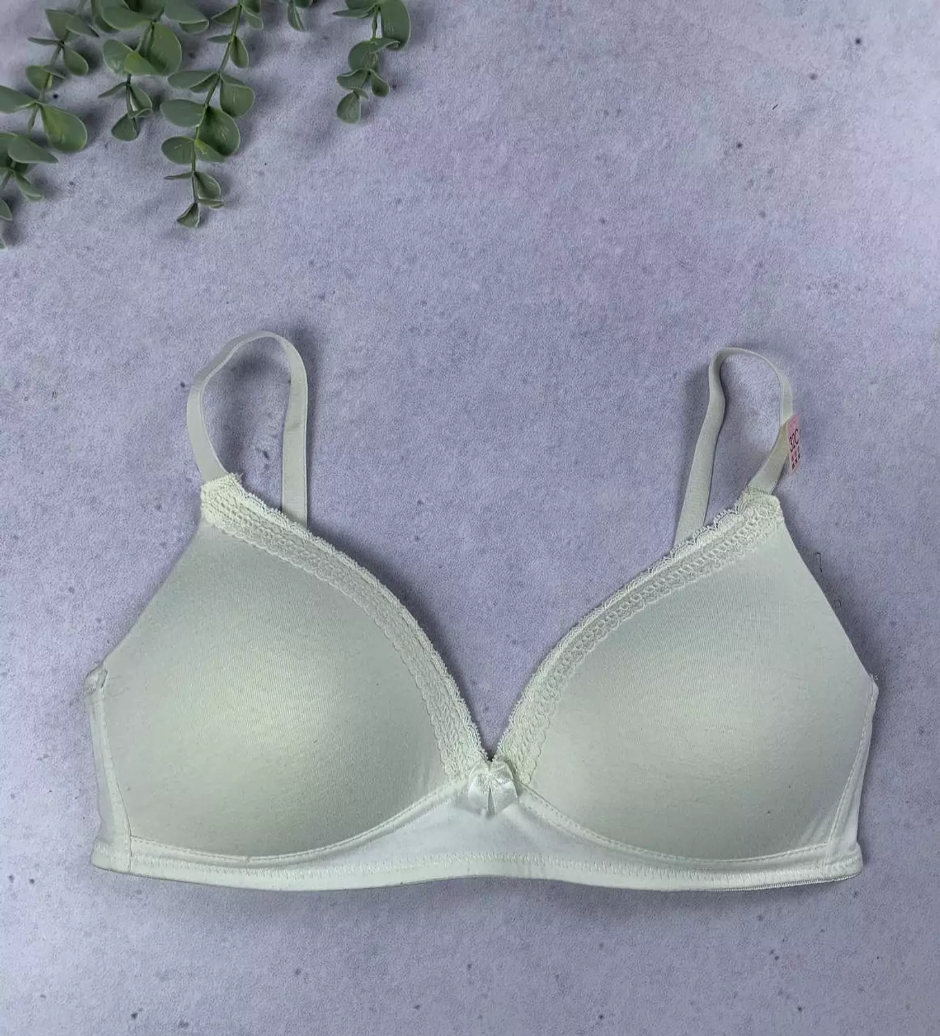 Unwired padded cotton bra from splash size 32C fit 34B hover image