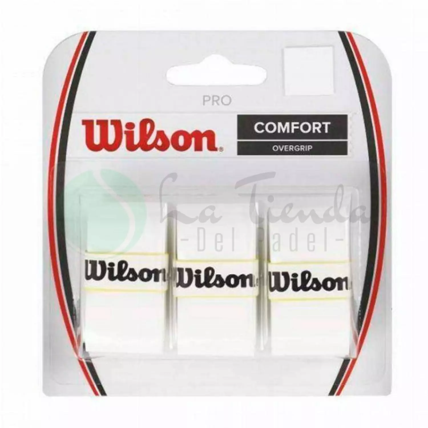 Wilson Pro Comfort White Overgrip (Pack of 3) 0