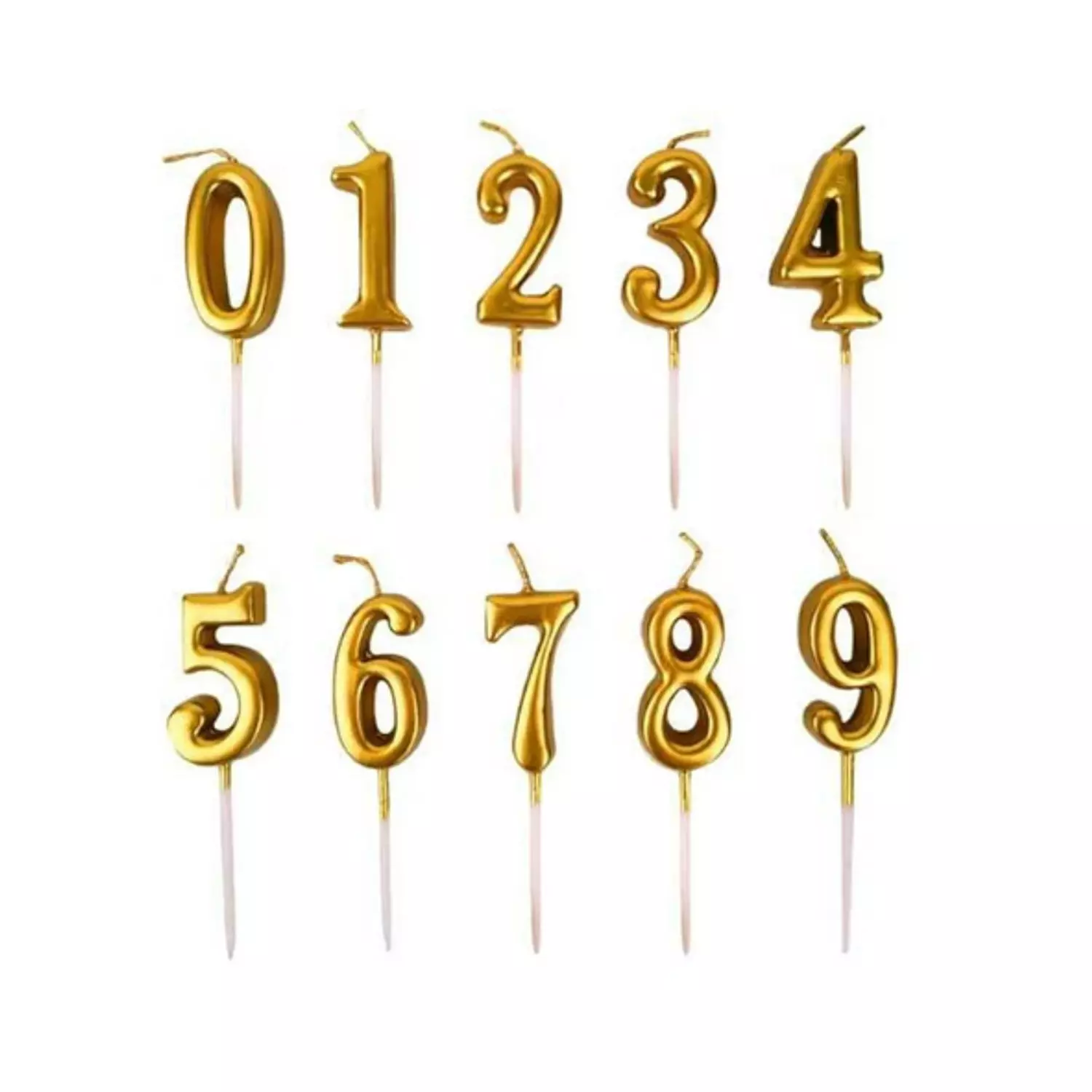 Gold Number Candle hover image