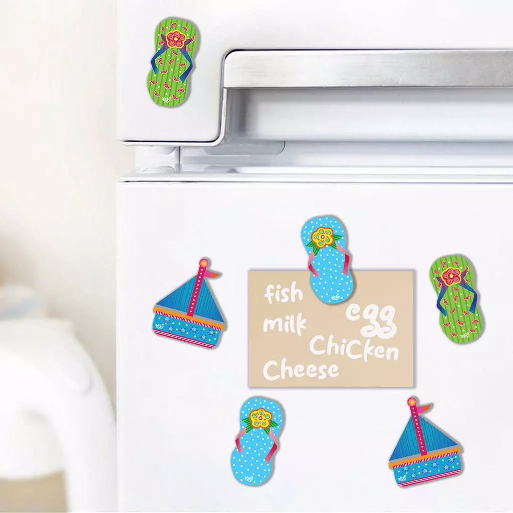 Summer vibes Fridge Magnets 