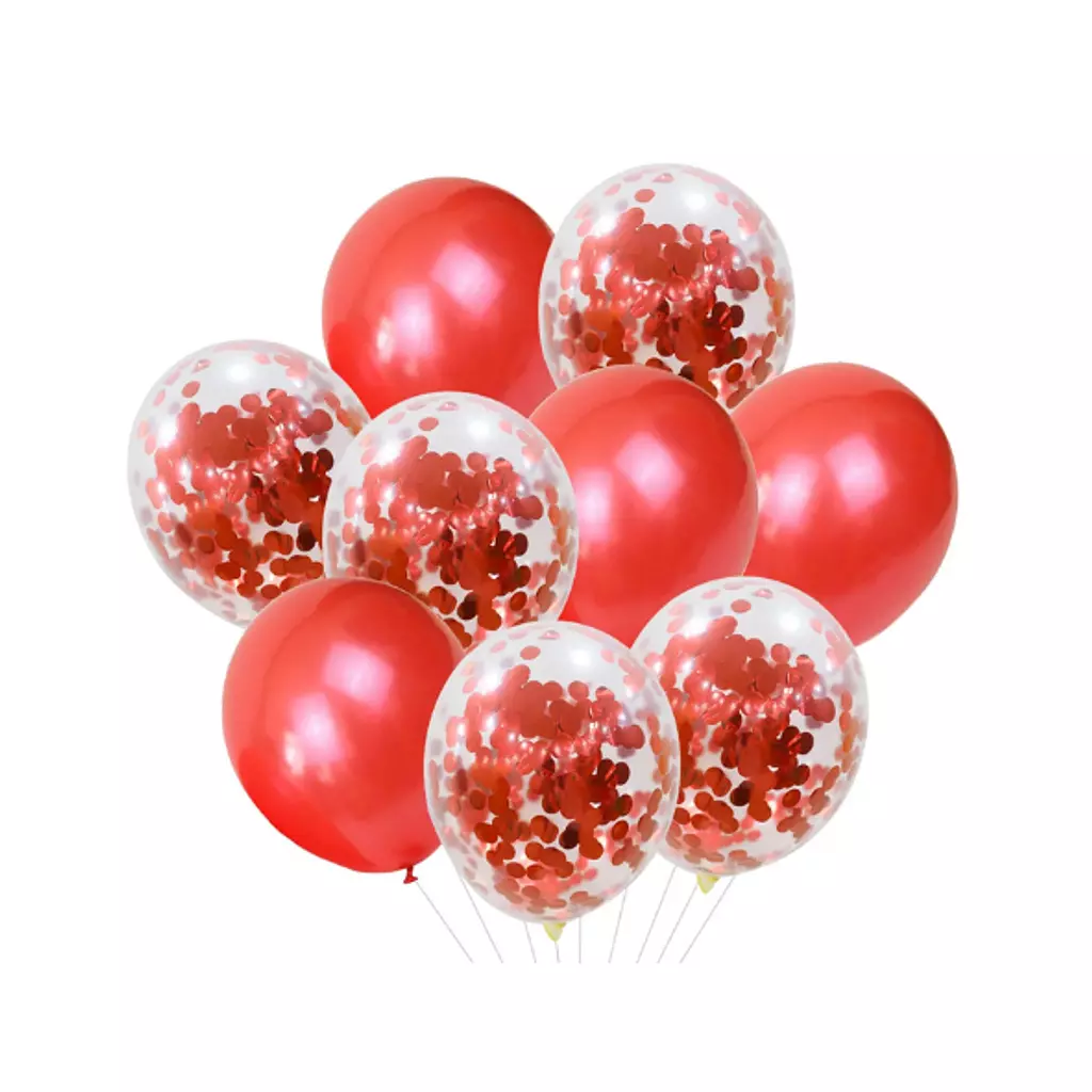 Red Confetti Balloon Collection