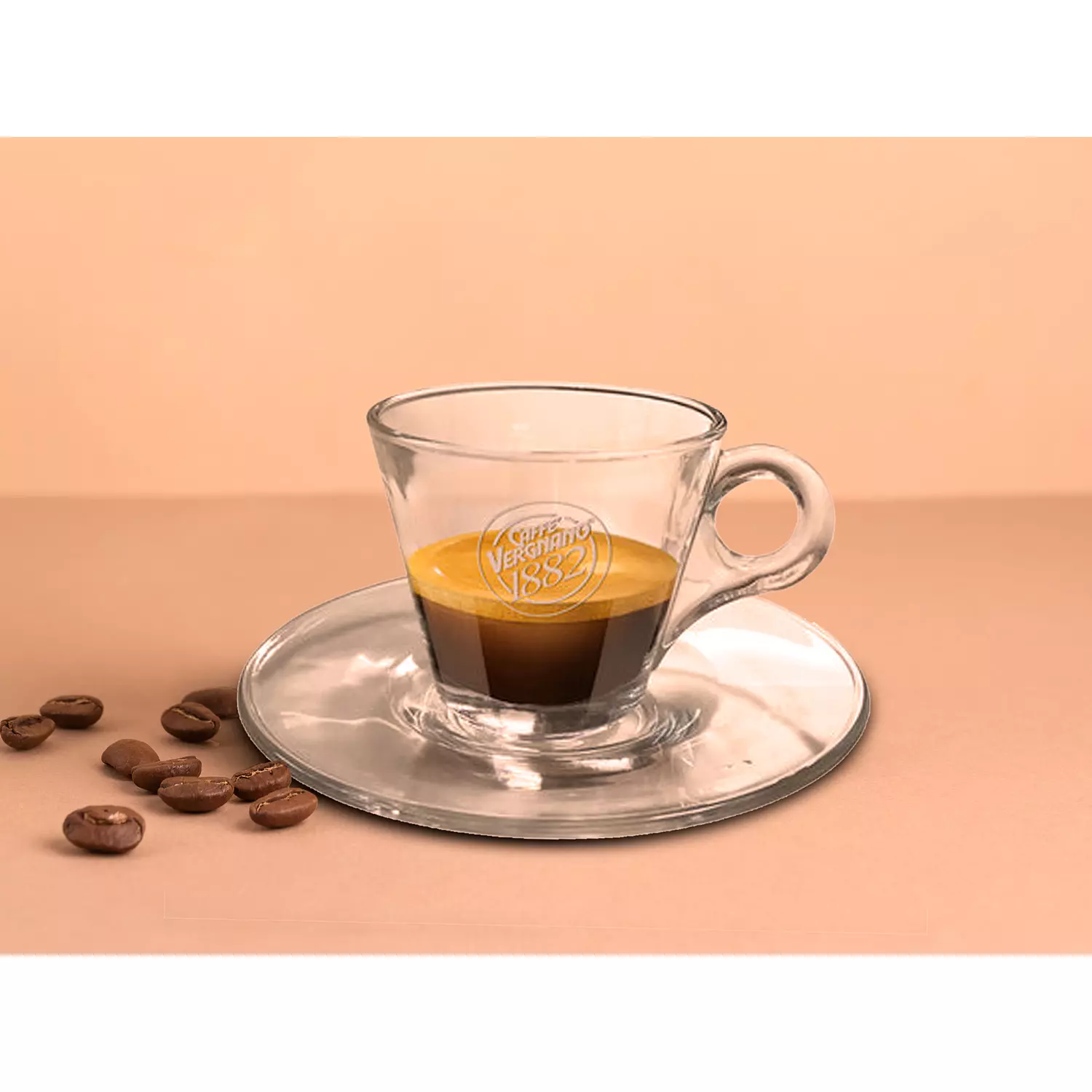 Espresso Glass Cup With The Dish (90 ml) 1