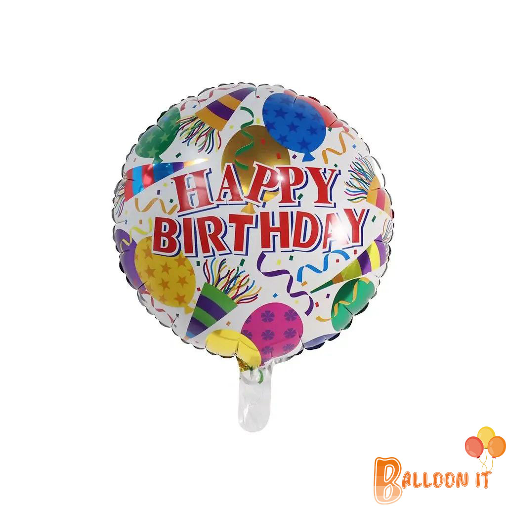 happy birthday helium balloon 