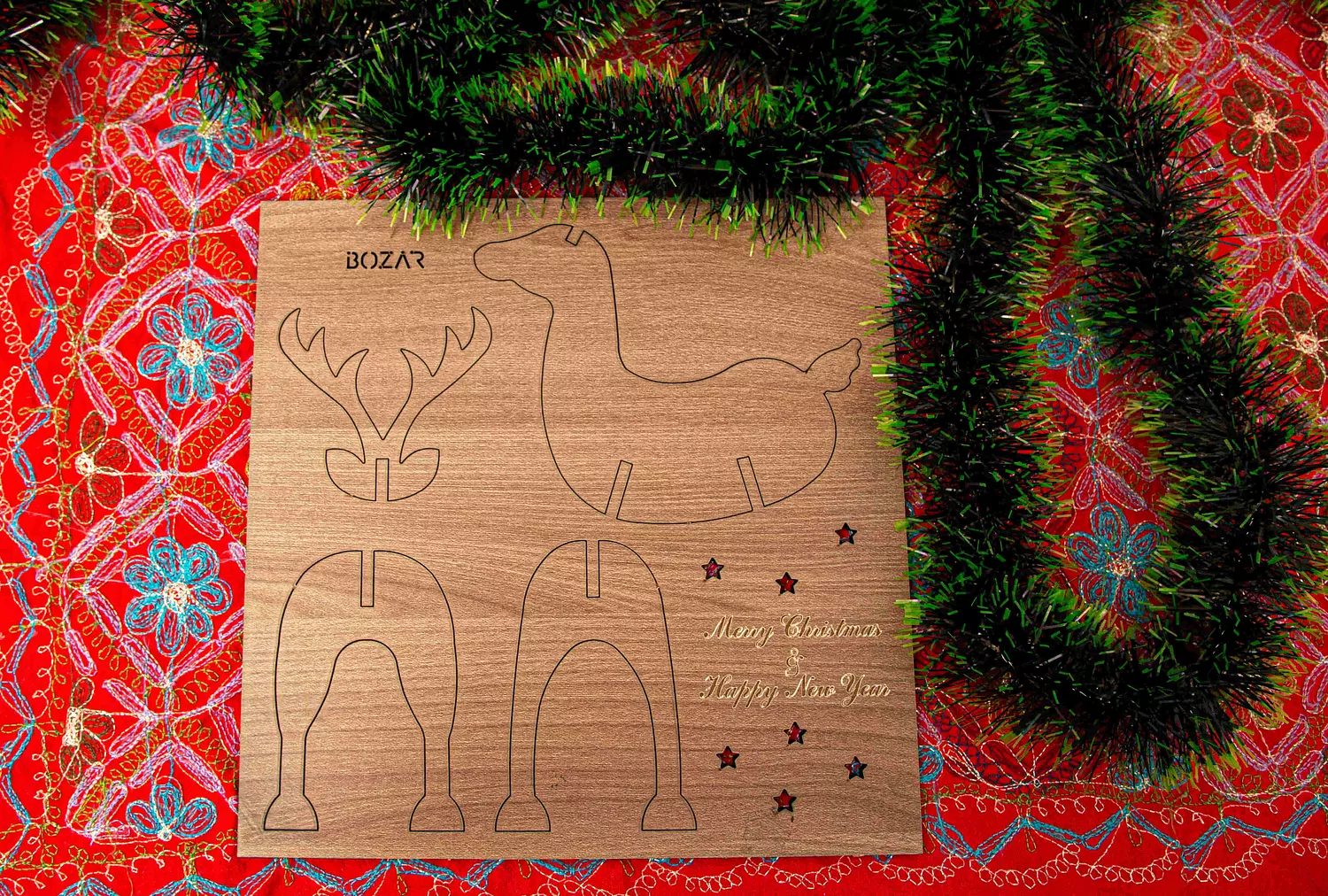 Christmas Deer Puzzle Card 3