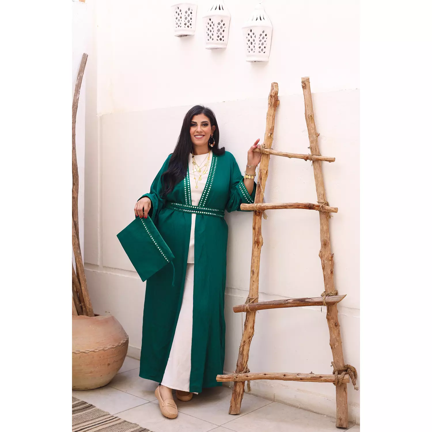 Indian Kaftans in Green 1