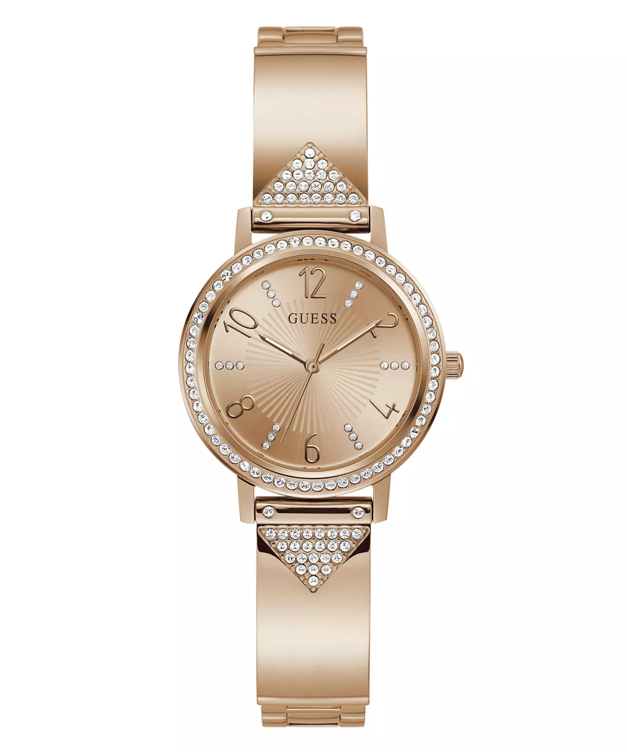 GUESS GW0474L3 ANALOG WATCH  For Women Rose Gold Stainless Steel Polished Bracelet  hover image