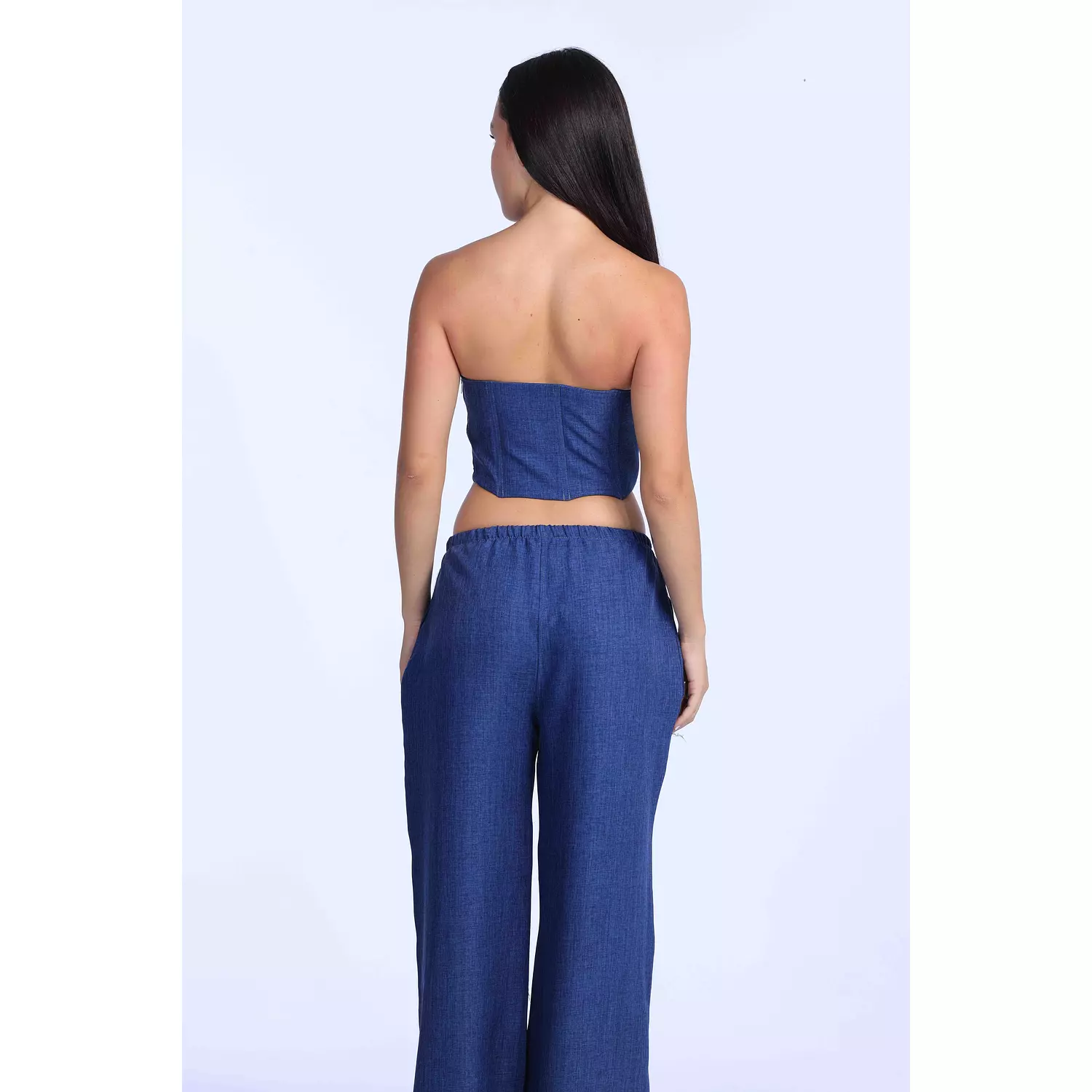 Denim linen pants   3