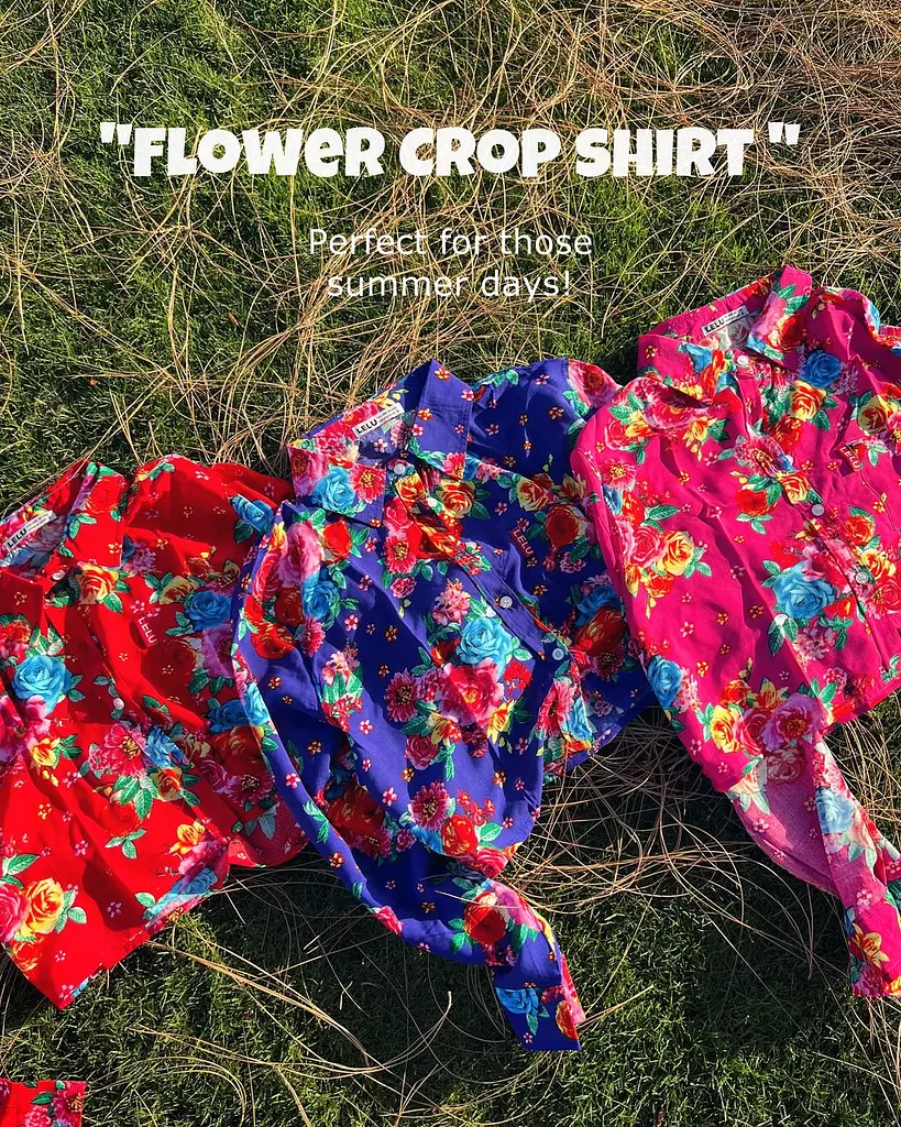 Flower crop shirt 🌸🌷