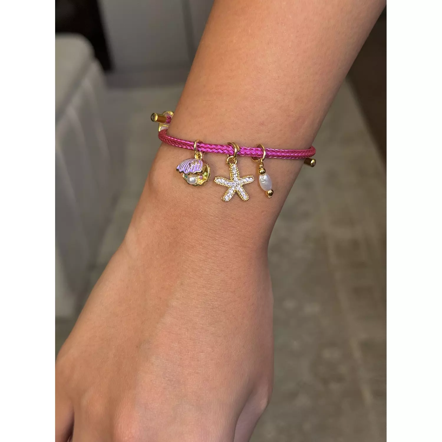 Purple shelly bracelet  2